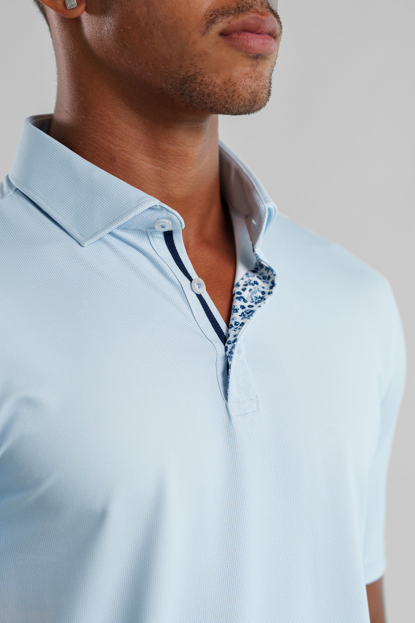 Core Techno Stretch Polo Lt. Blue