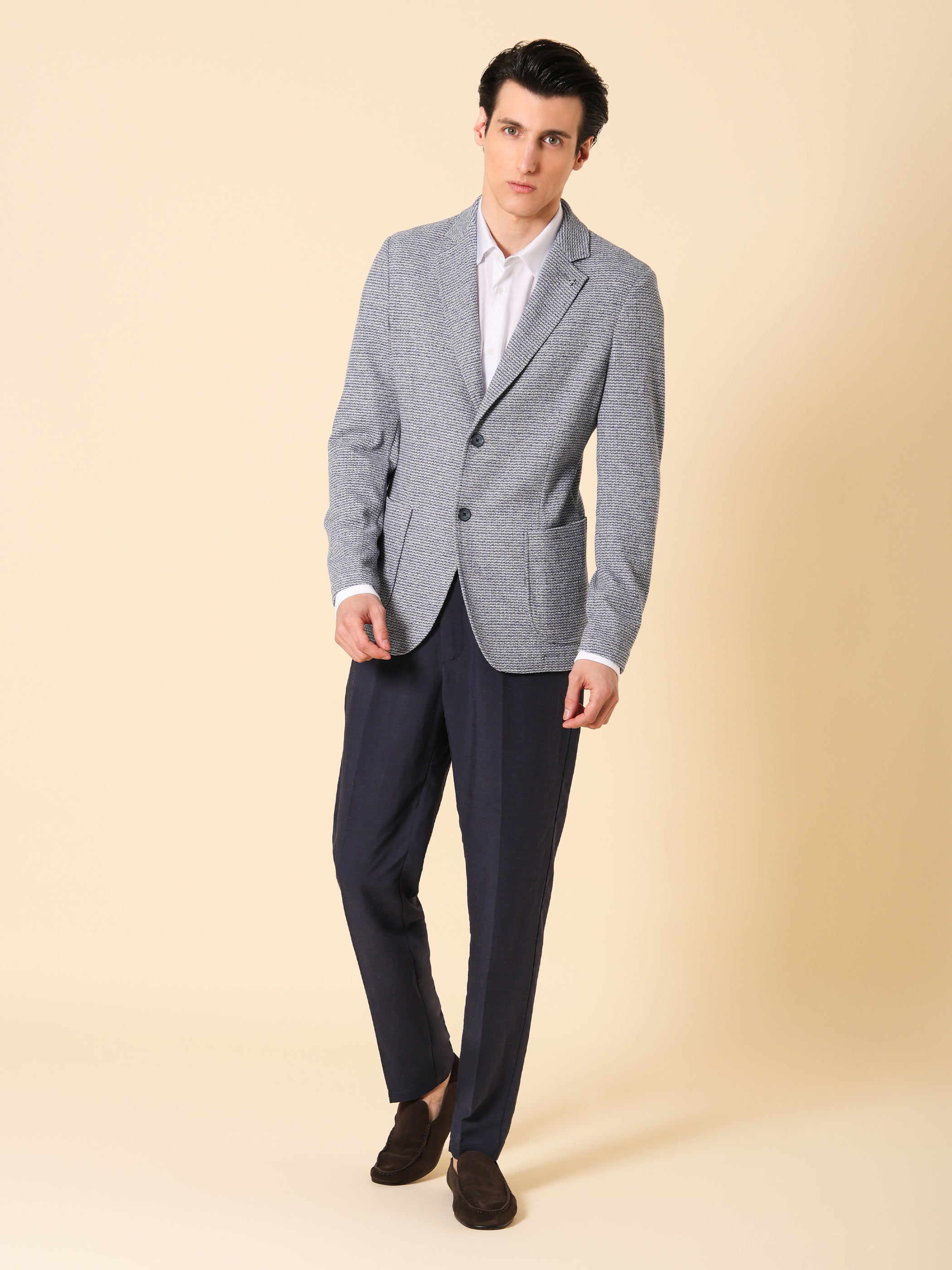 Regi Textured Blazer Sugar Paper