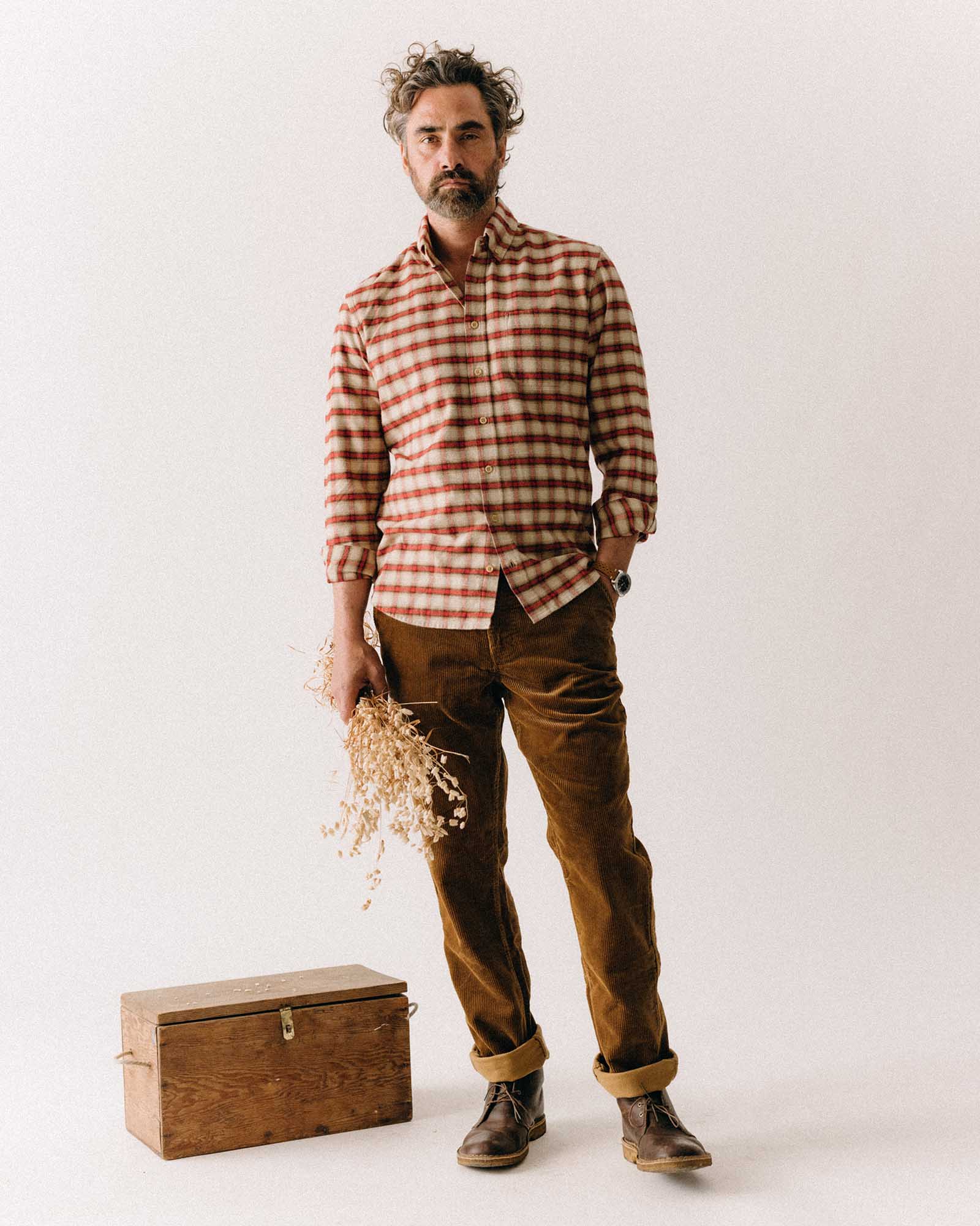 The Carnegie Pant in Corduroy Bourbon