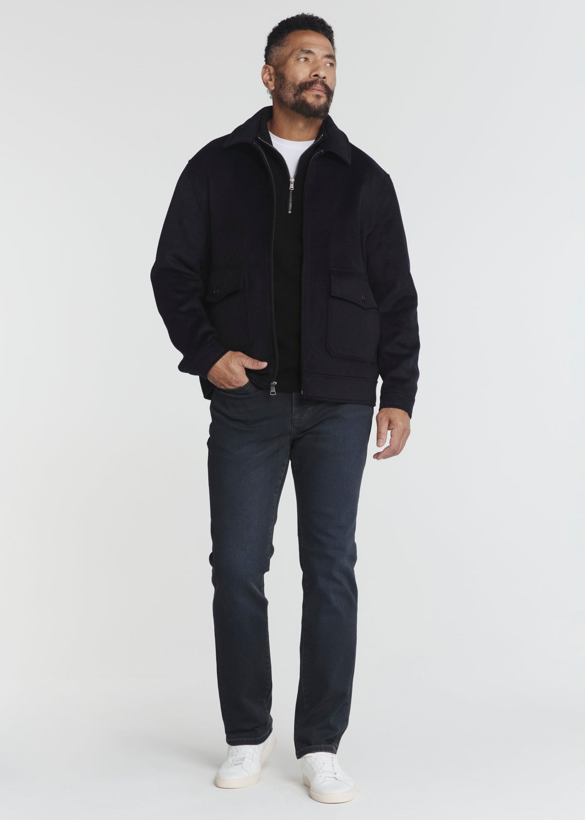Weston Wool Flight Jacket Navy