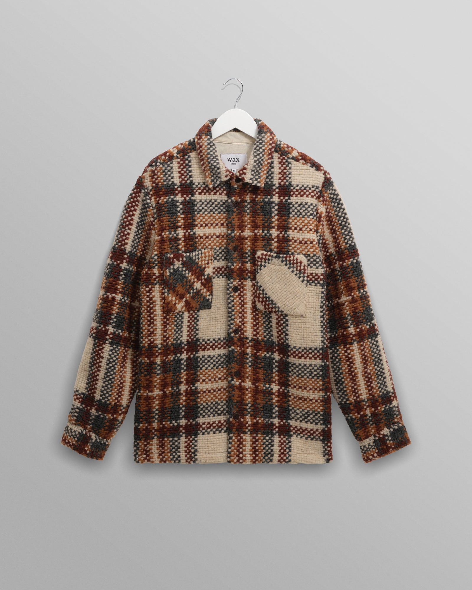 Whiting Overshirt - Wool Blend Bobble Ecru/Multi