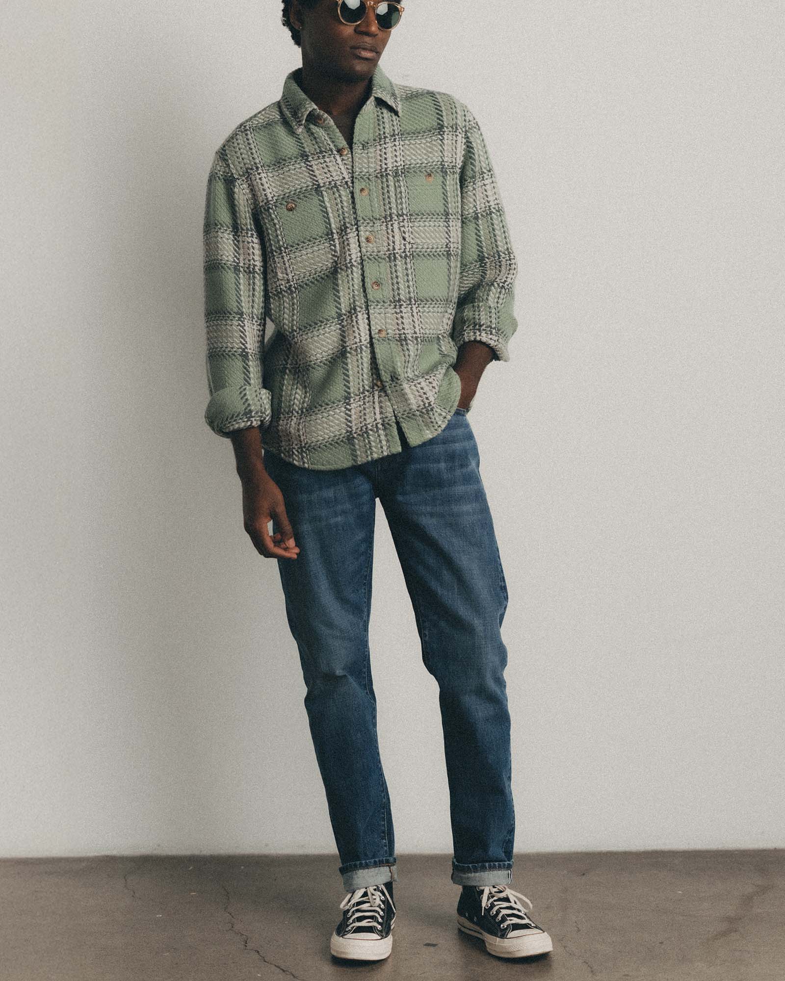 The Cutter Overshirt Sage Plaid