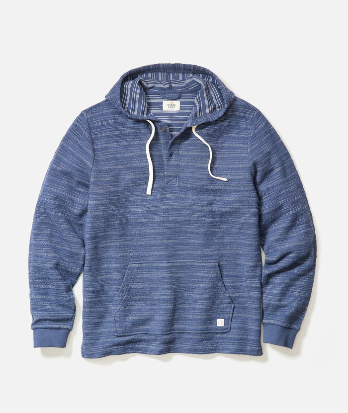 Portola Beach Hoodie Navy/Natural Stripe
