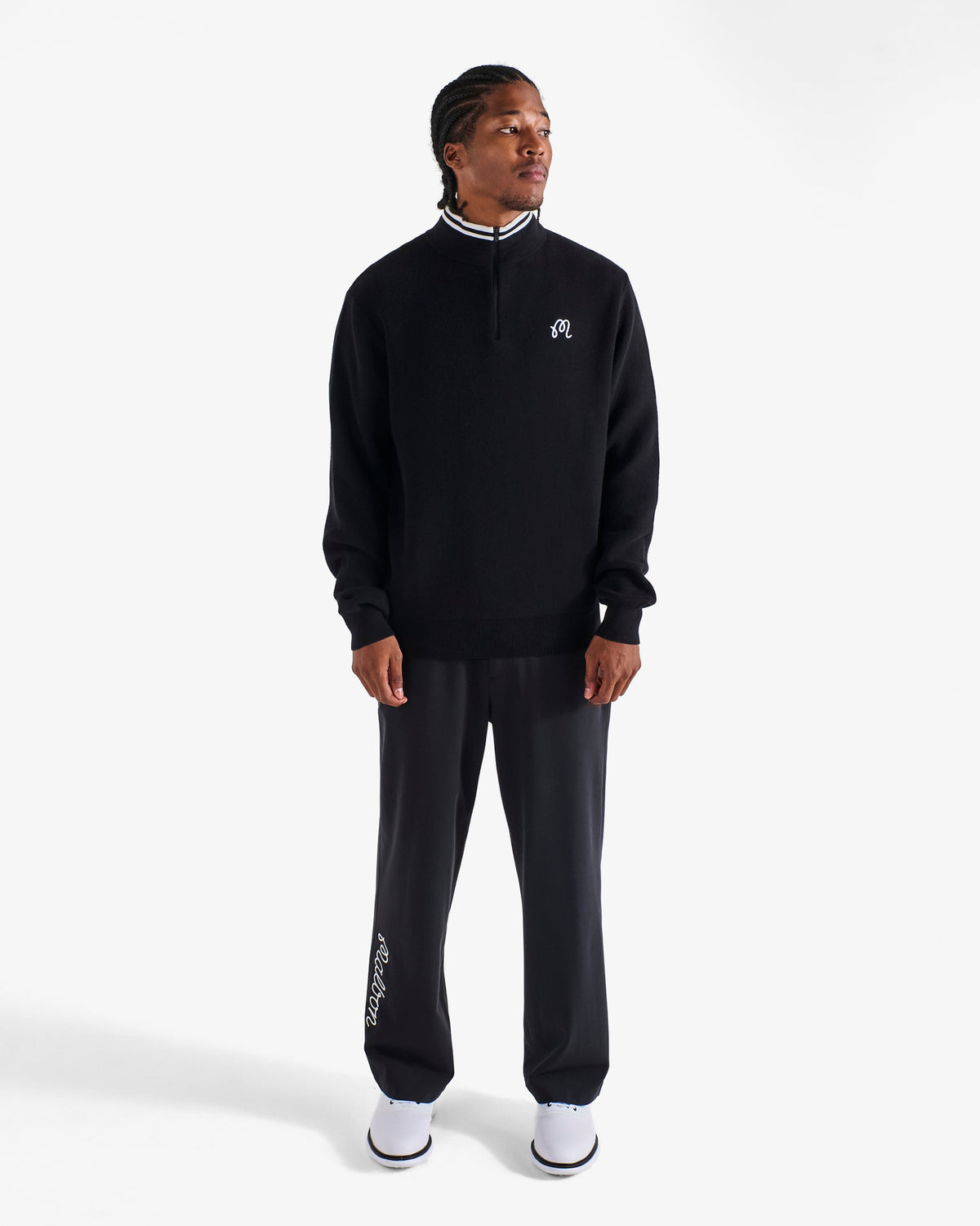 Sorrel Quarter Zip Sweater Black