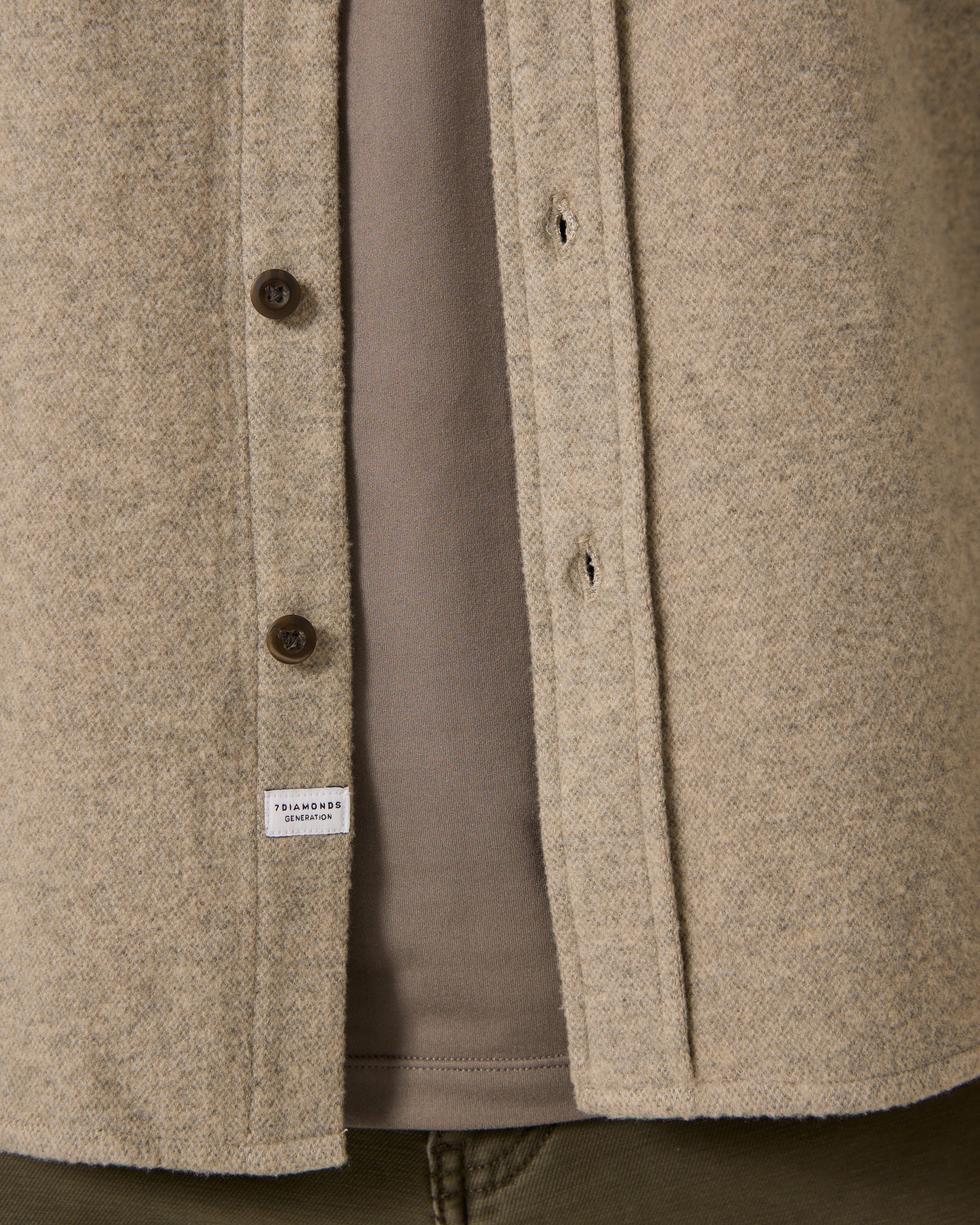 Generation Long Sleeve Marled Shirt Clay
