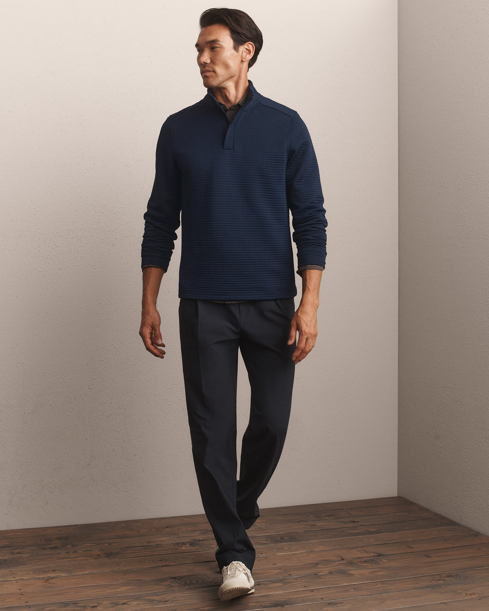 Landmark 1/4 Zip True Navy