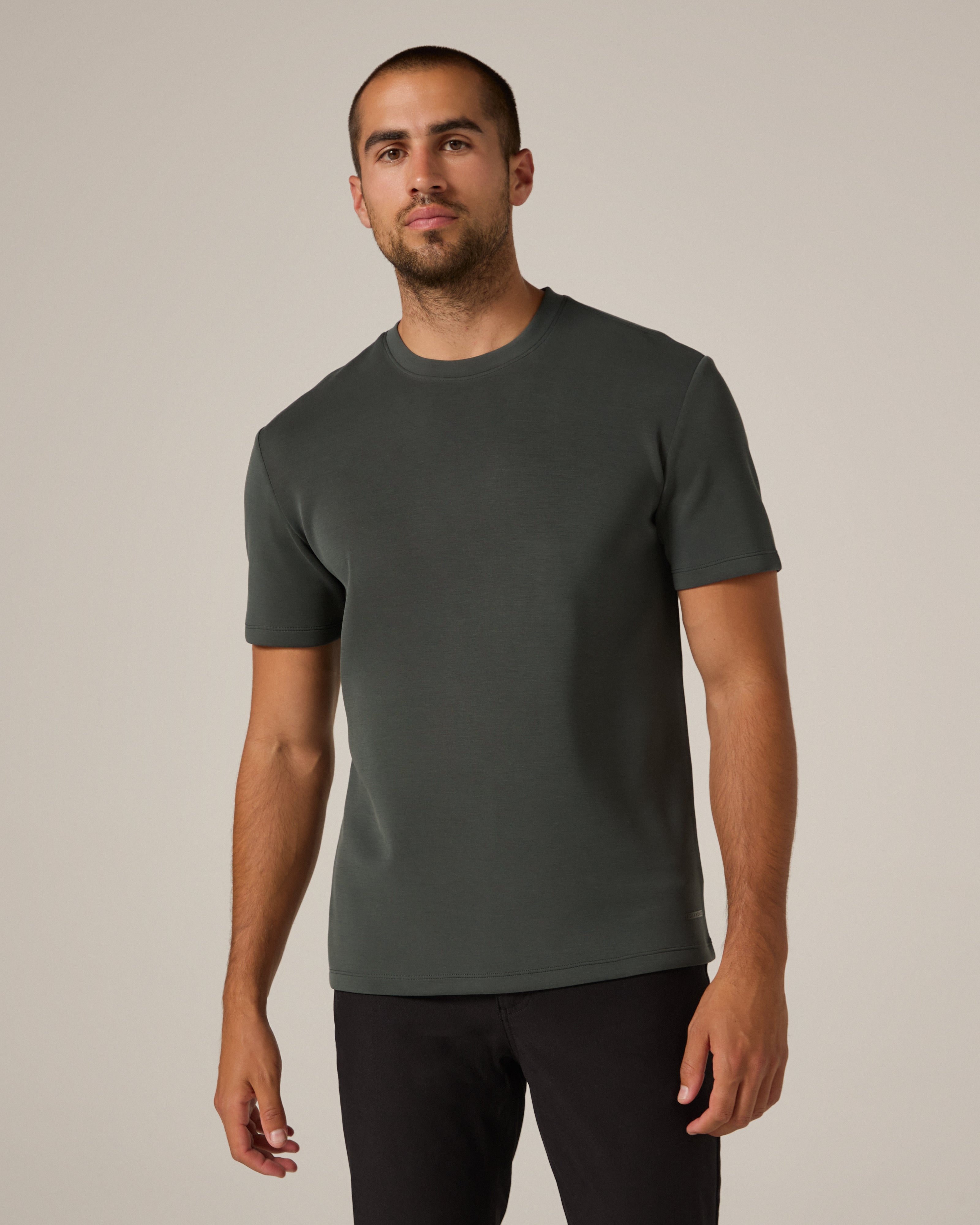 Rev Short Sleeve Modal Tee Basil