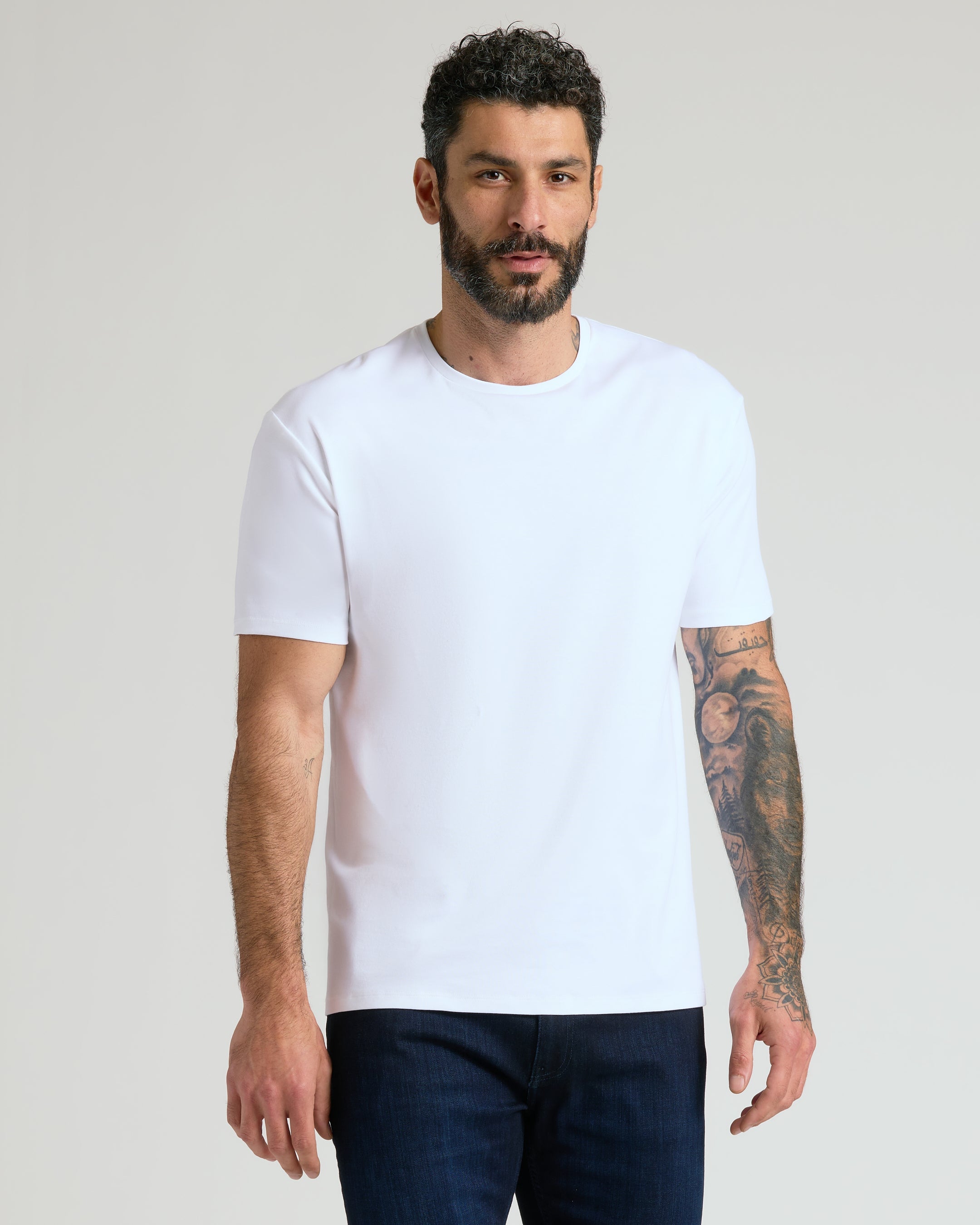 Classic Pima Crew White