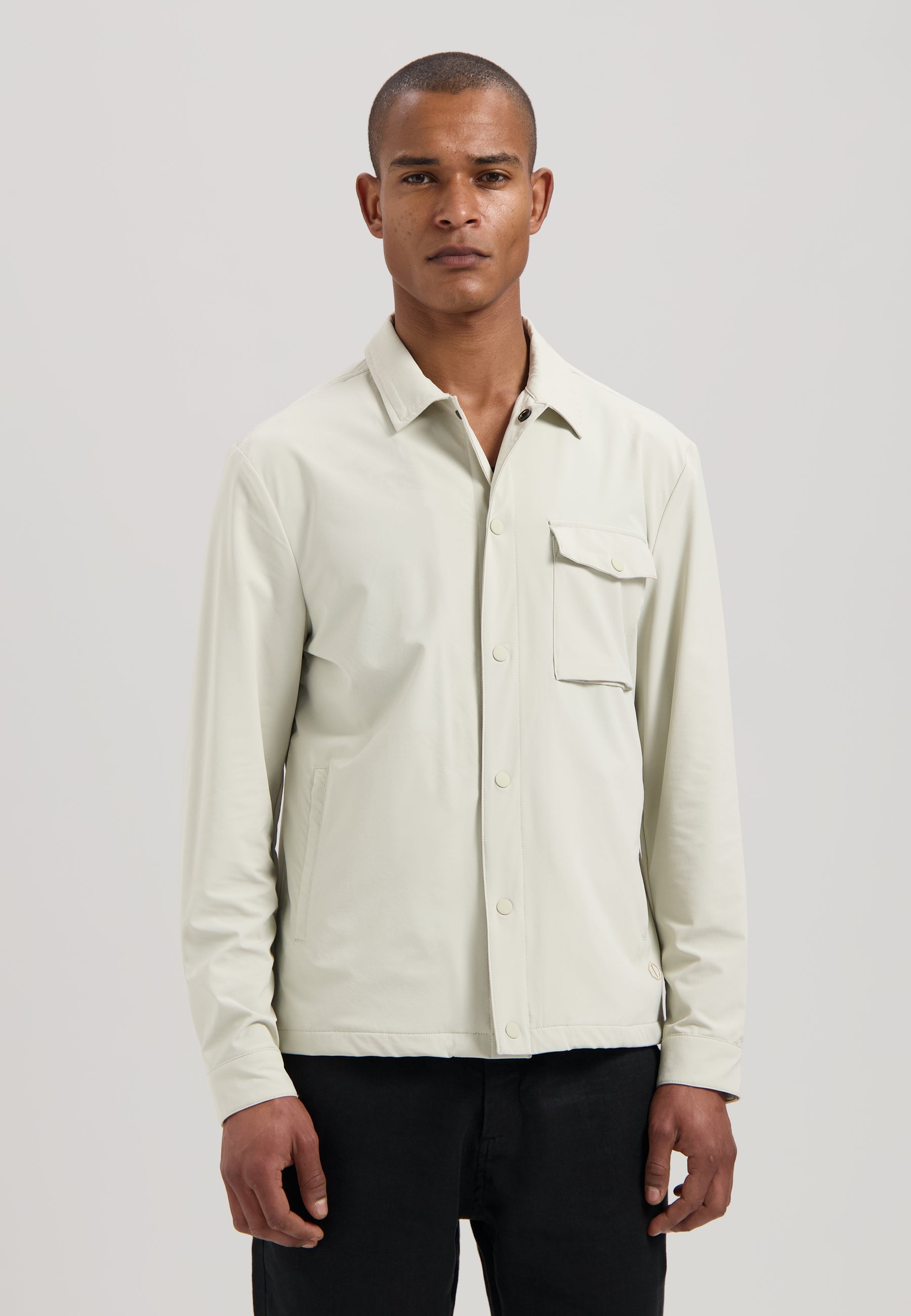 Lason Tech Stretch Overshirt Mineral Gray