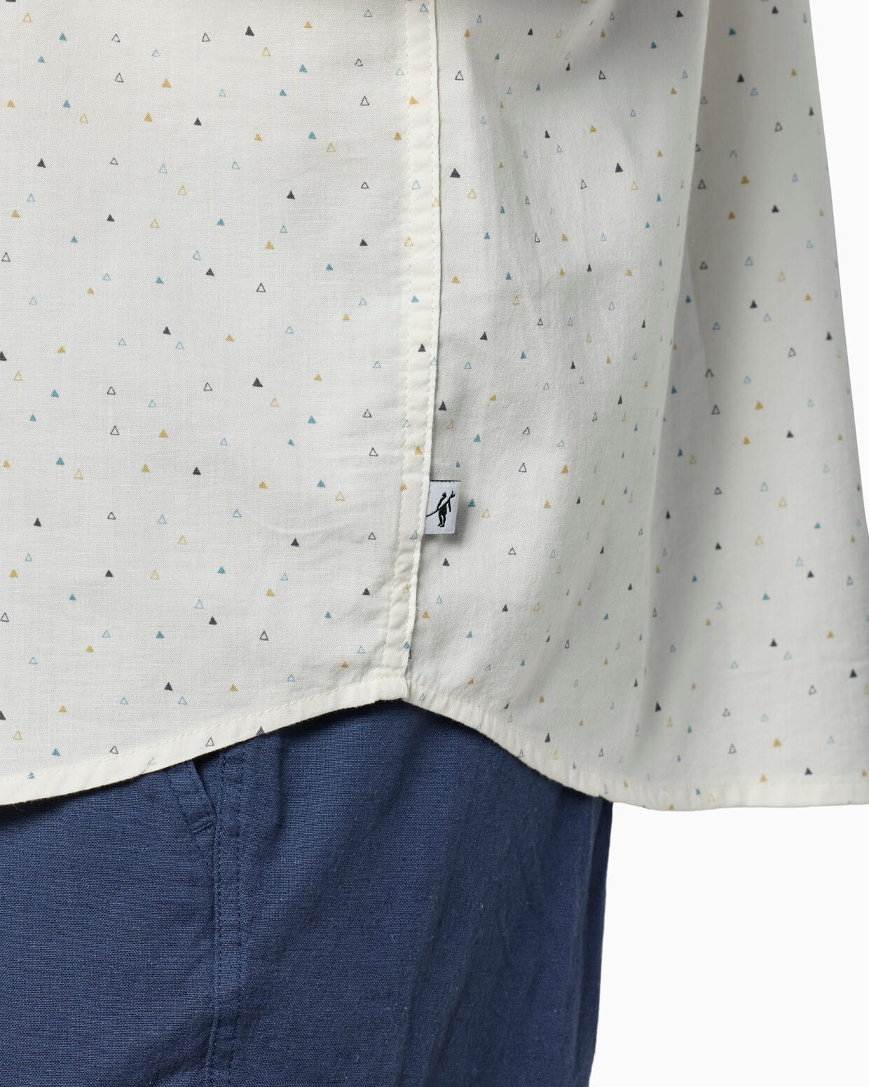 Coastline Short Sleeve Button Up Washed White Naples