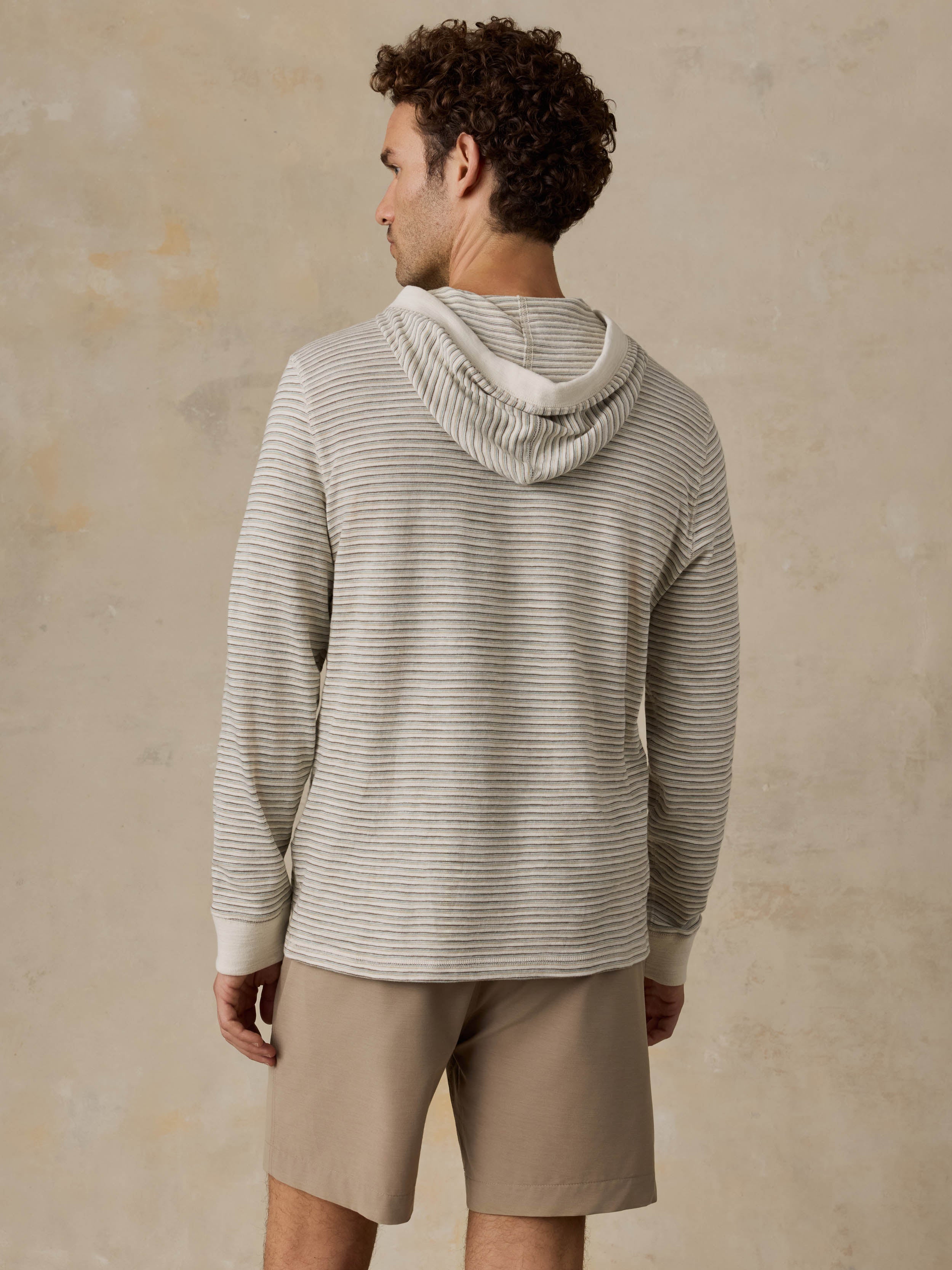 Sunwashed Slub Hoodie Cedar Falls Stripe