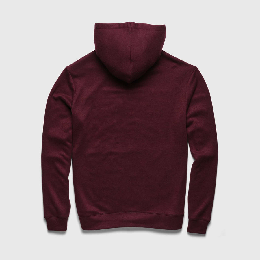 Justin Cashmist Fleece Popover Hoodie Cabernet Heather