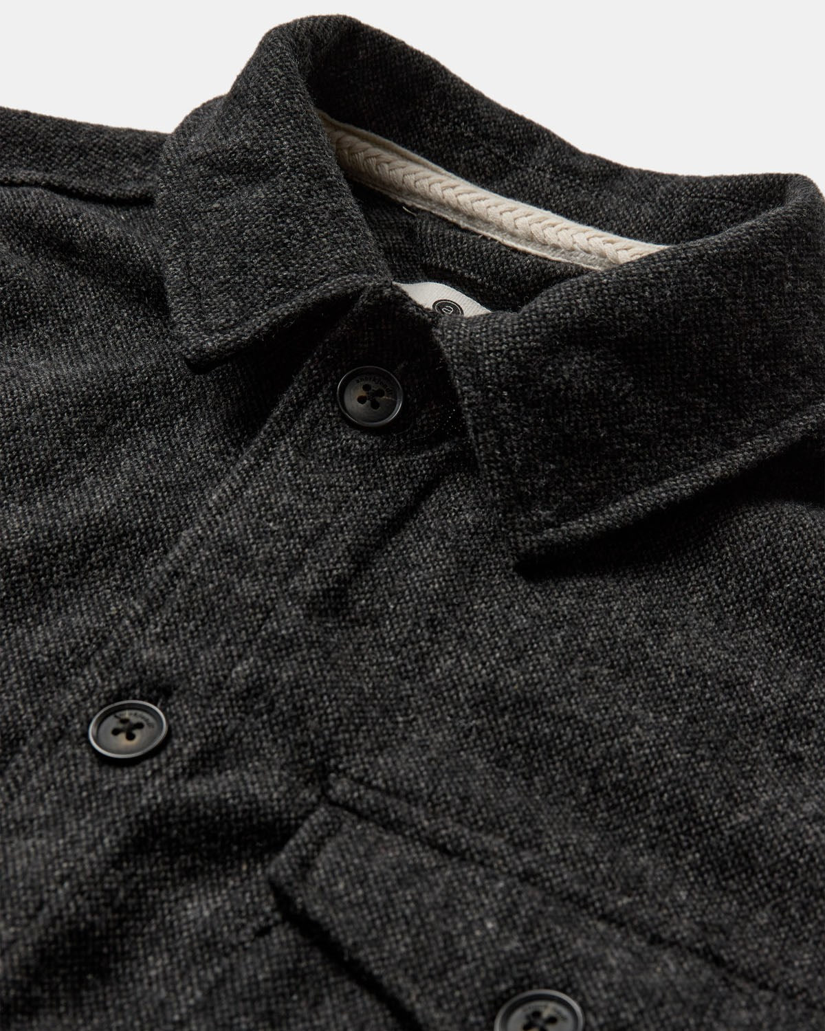 Akoscar Wool Shirt Jacket Granite Grey