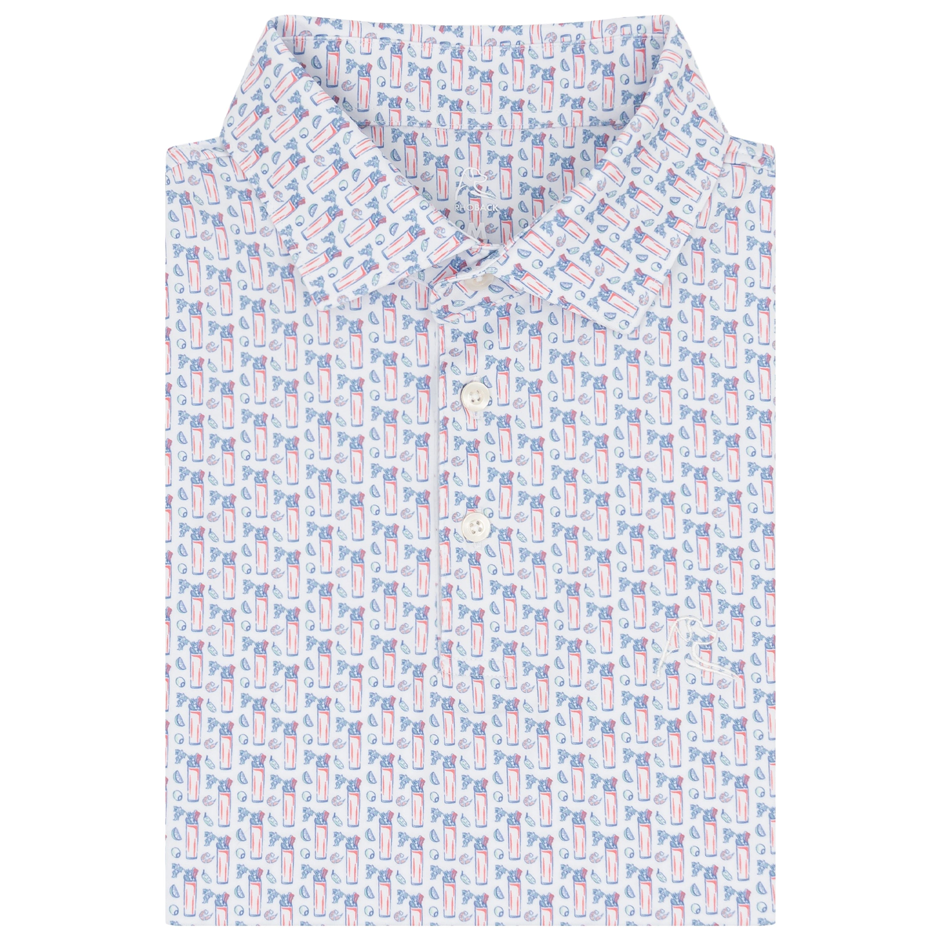 The Bloody Mary 2.0 Polo White/Sorbet Red