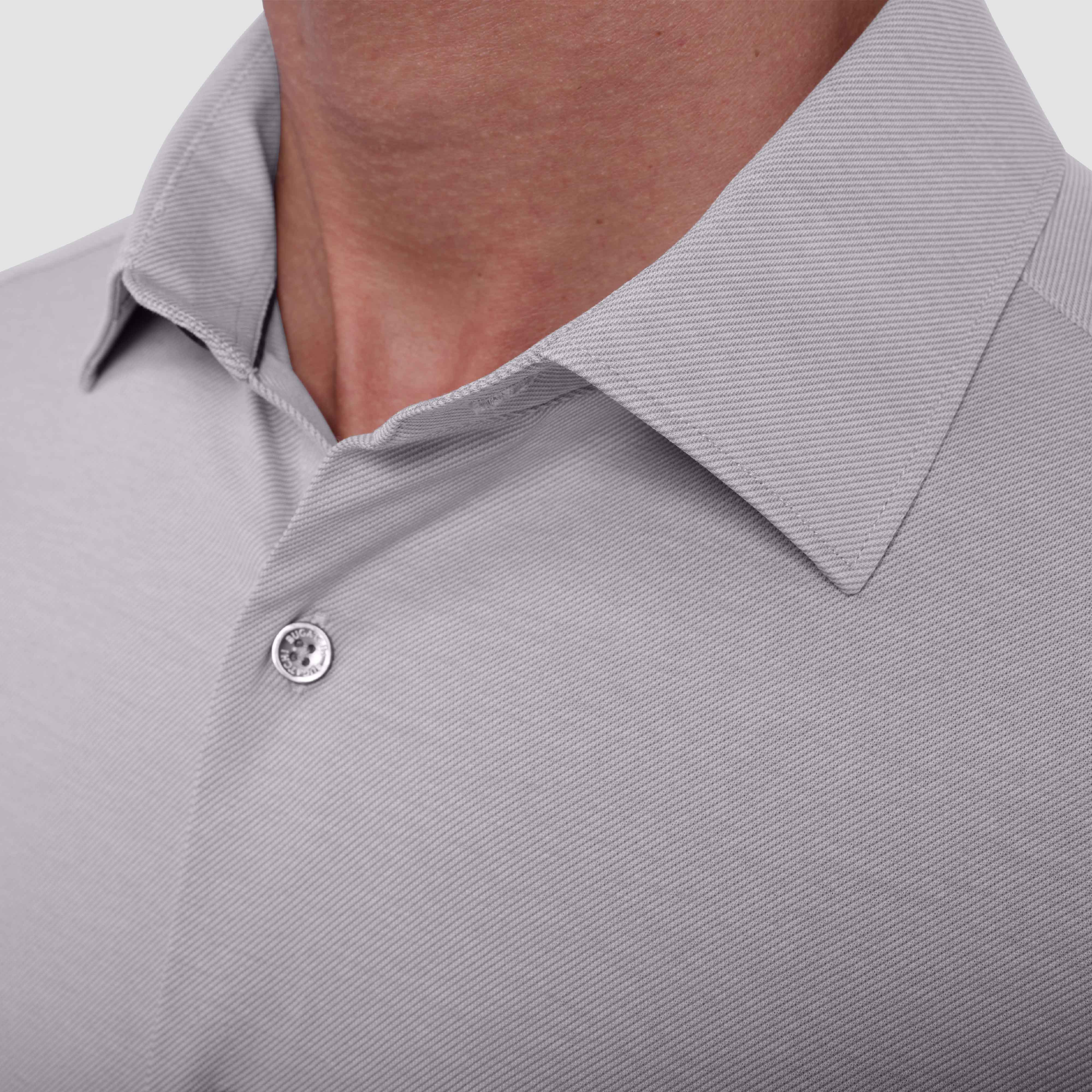 OOOHCotton James Long Sleeve Shirt Cement
