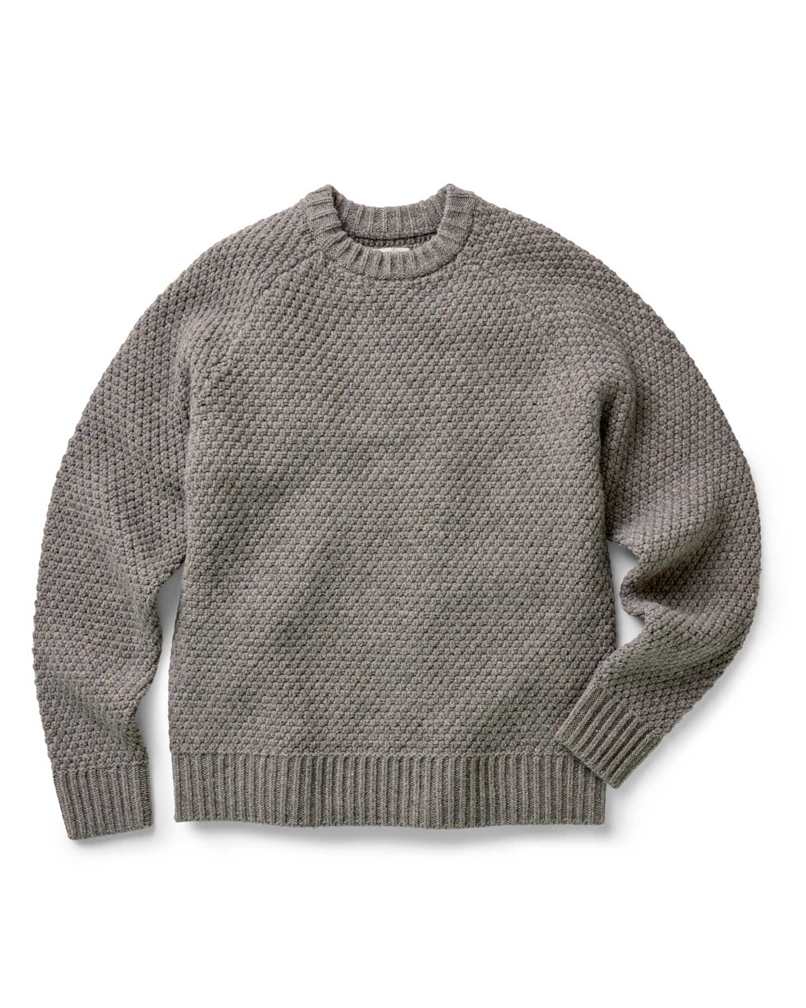 The Fisherman Sweater in Merino Taupe