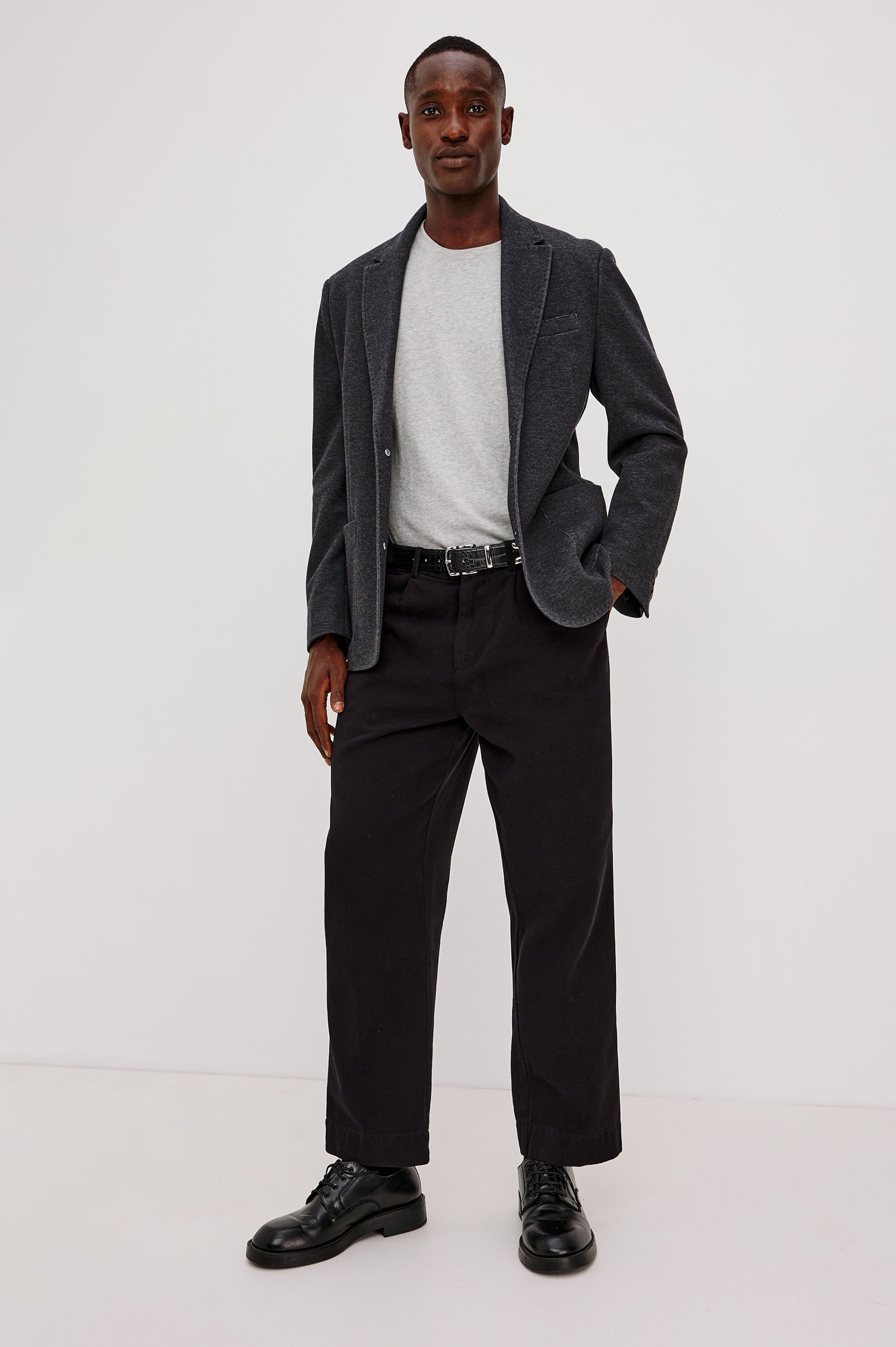 Lorenz Knit Blazer Night Heather