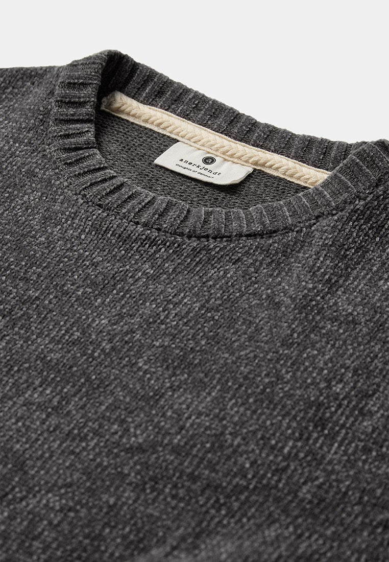 Aksune Chenille Knit Granite Grey