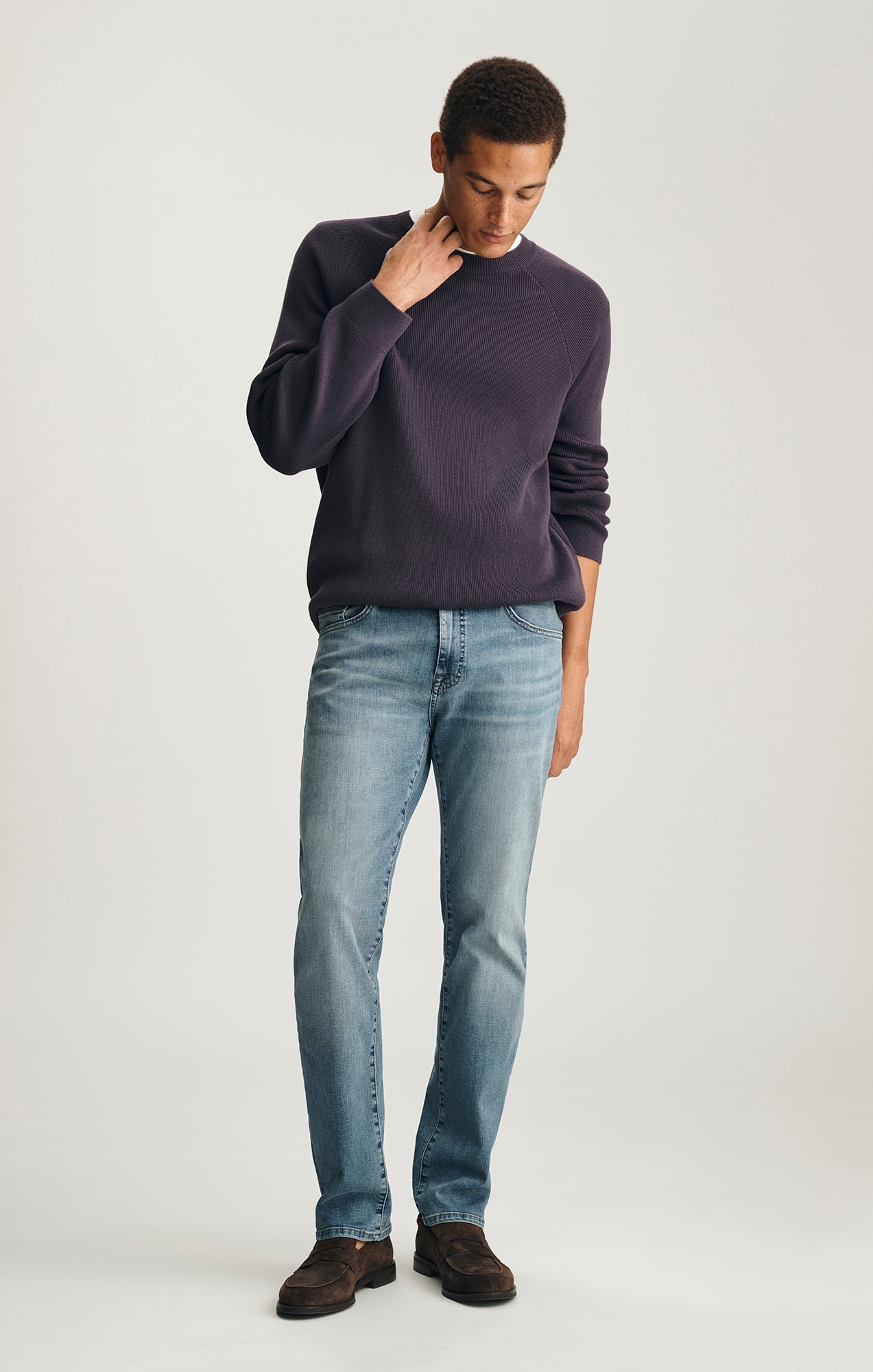 Zach Straight Leg Light Brushed Organic Vintage