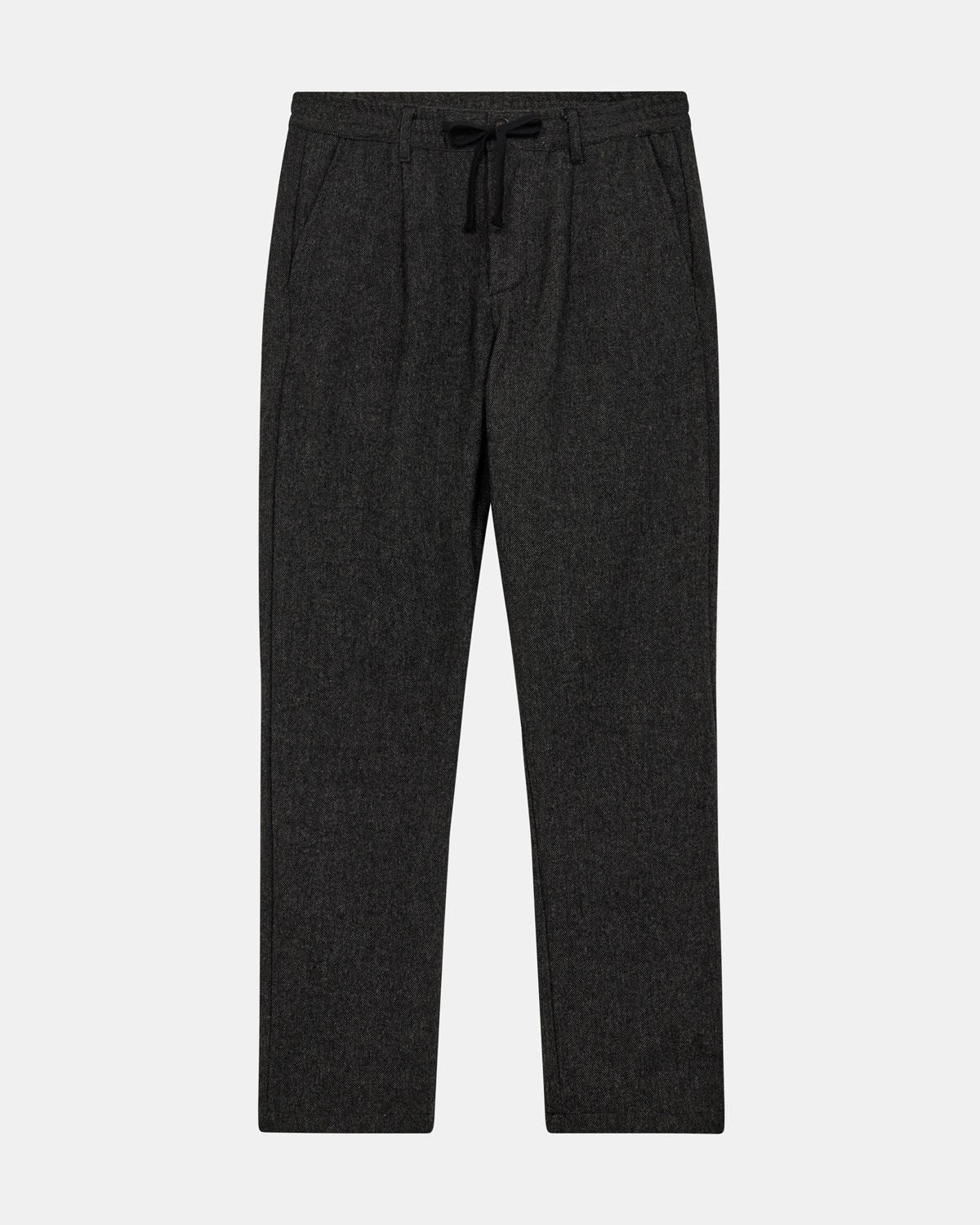 Akjan Pleat Wool Pant Granite Grey