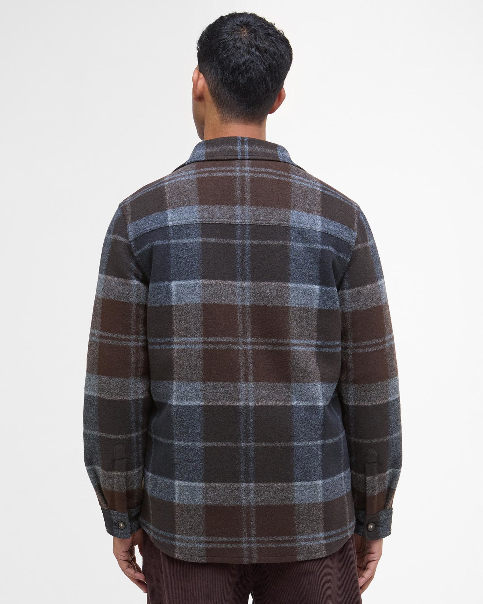 Chapter Tailored Check Overshirt Midnight Oak Tartan