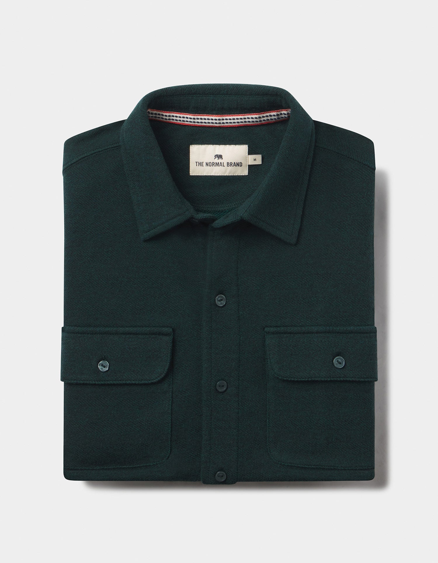 Textured Knit Everyday Shirt Emerald