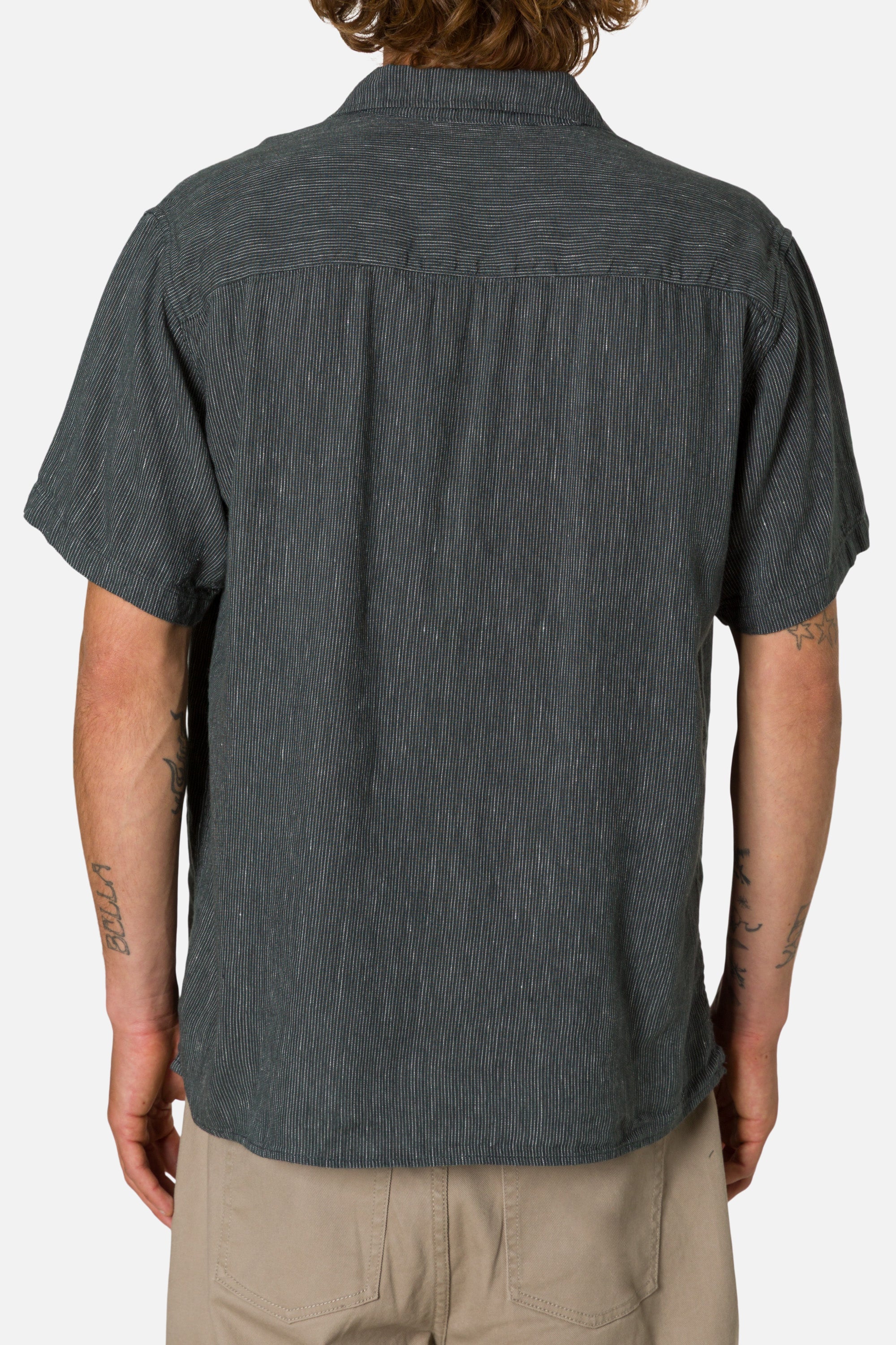 Teller Stripe Shirt Black Wash