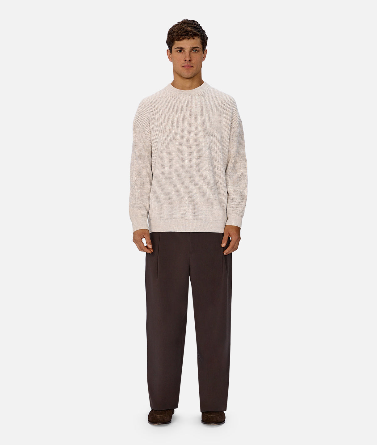 The Greenwood Knit Stone/Wheat Marl