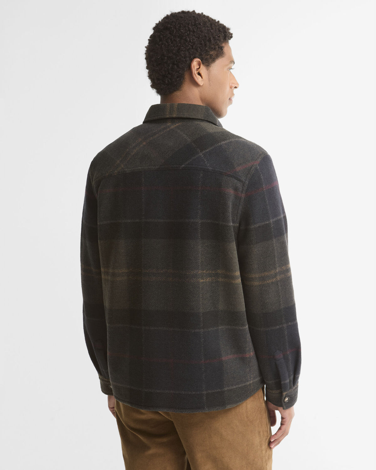 Woodlane Brushed Check Overshirt Shadow Classic Tartan