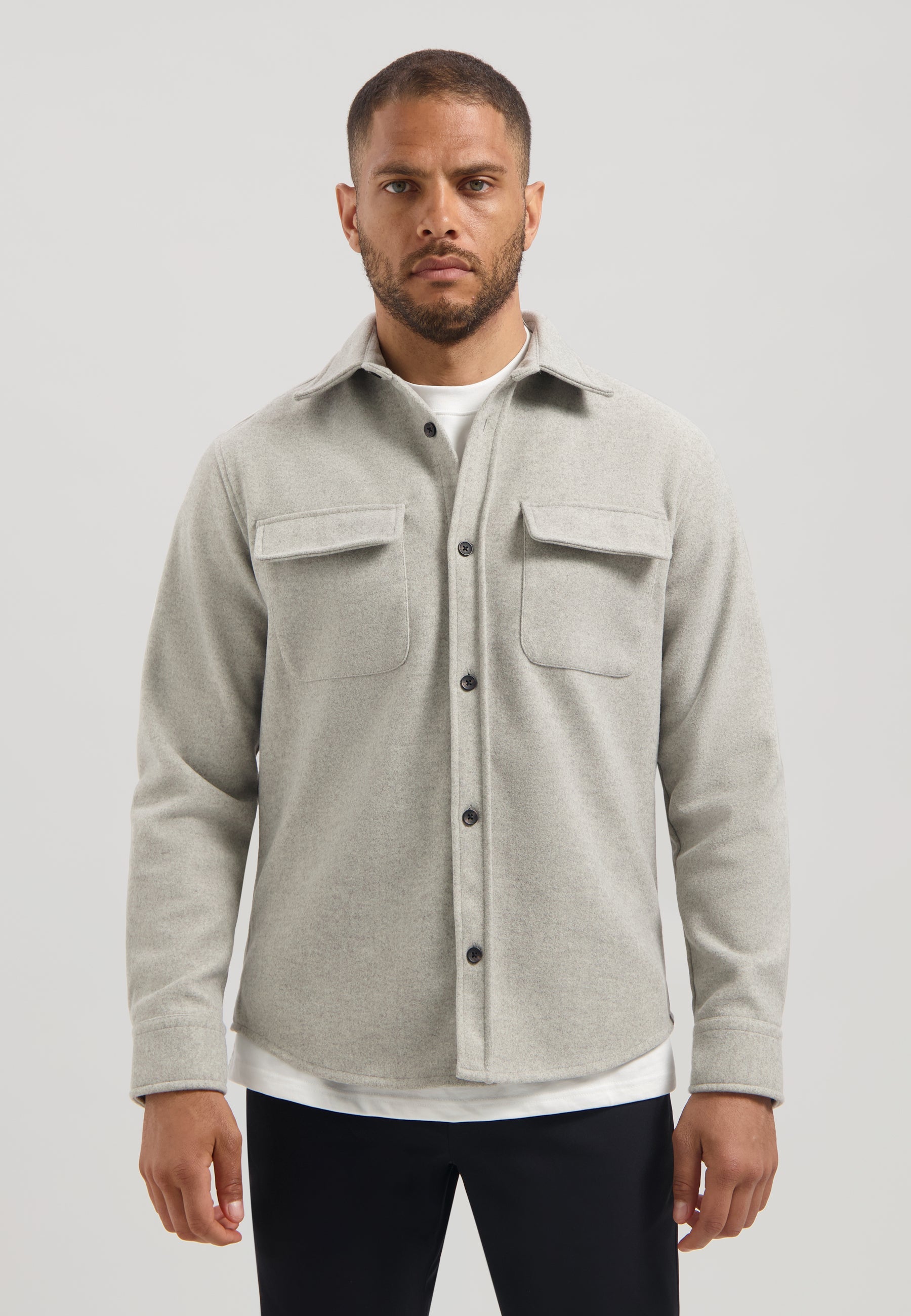 Ulrik Overshirt Ghost Grey