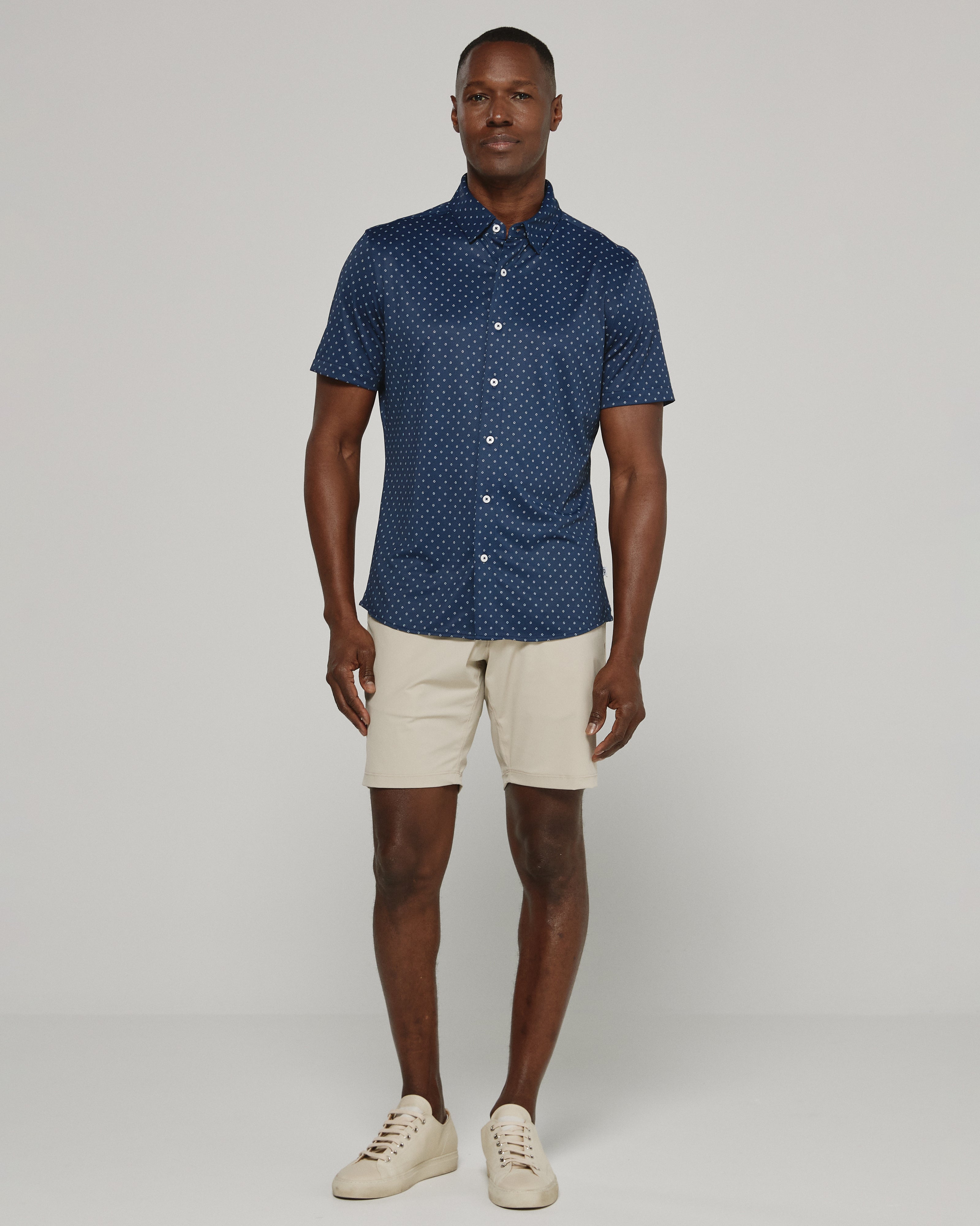 Alfie Short Sleeve Shirt Navy