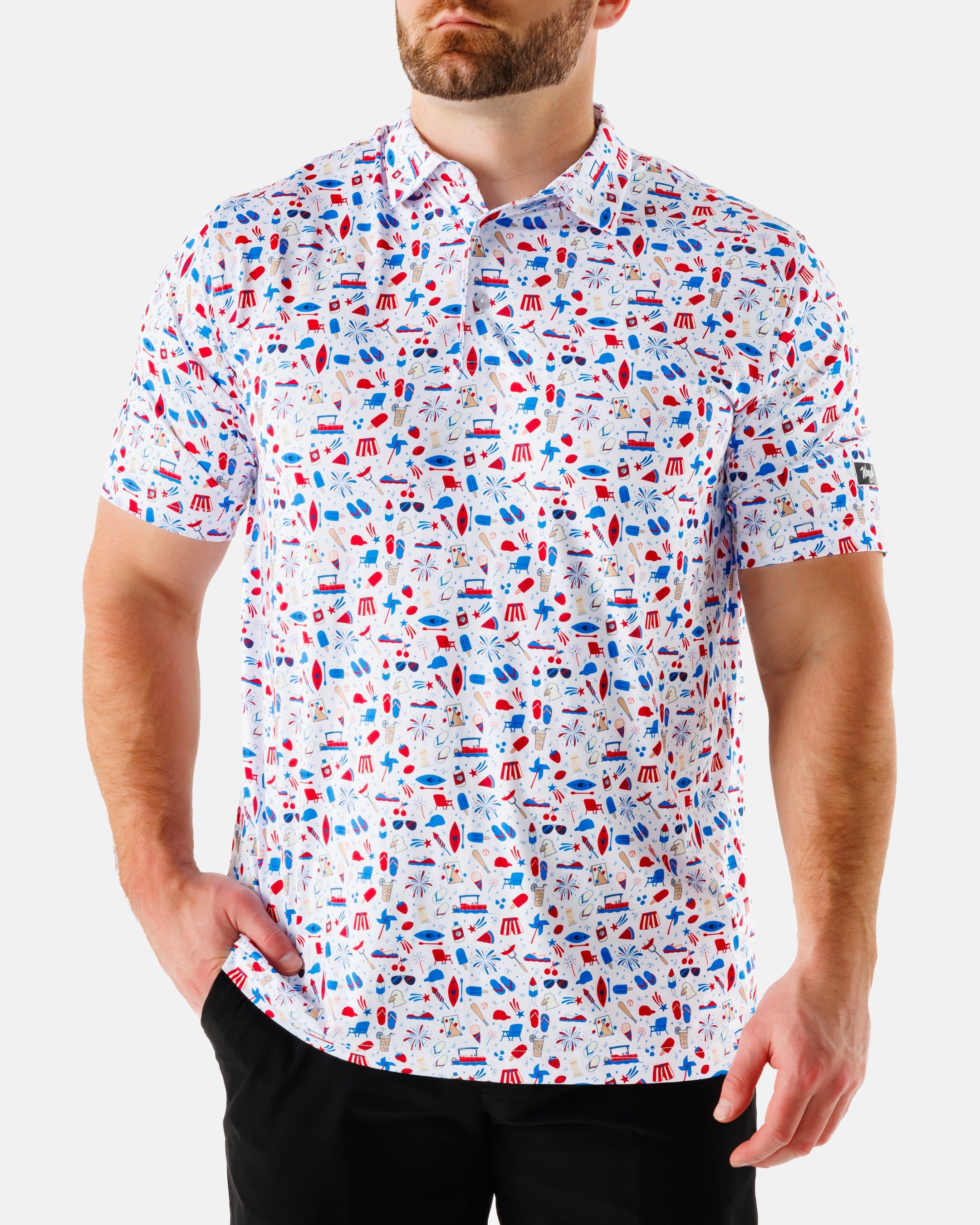 Americana Polo White