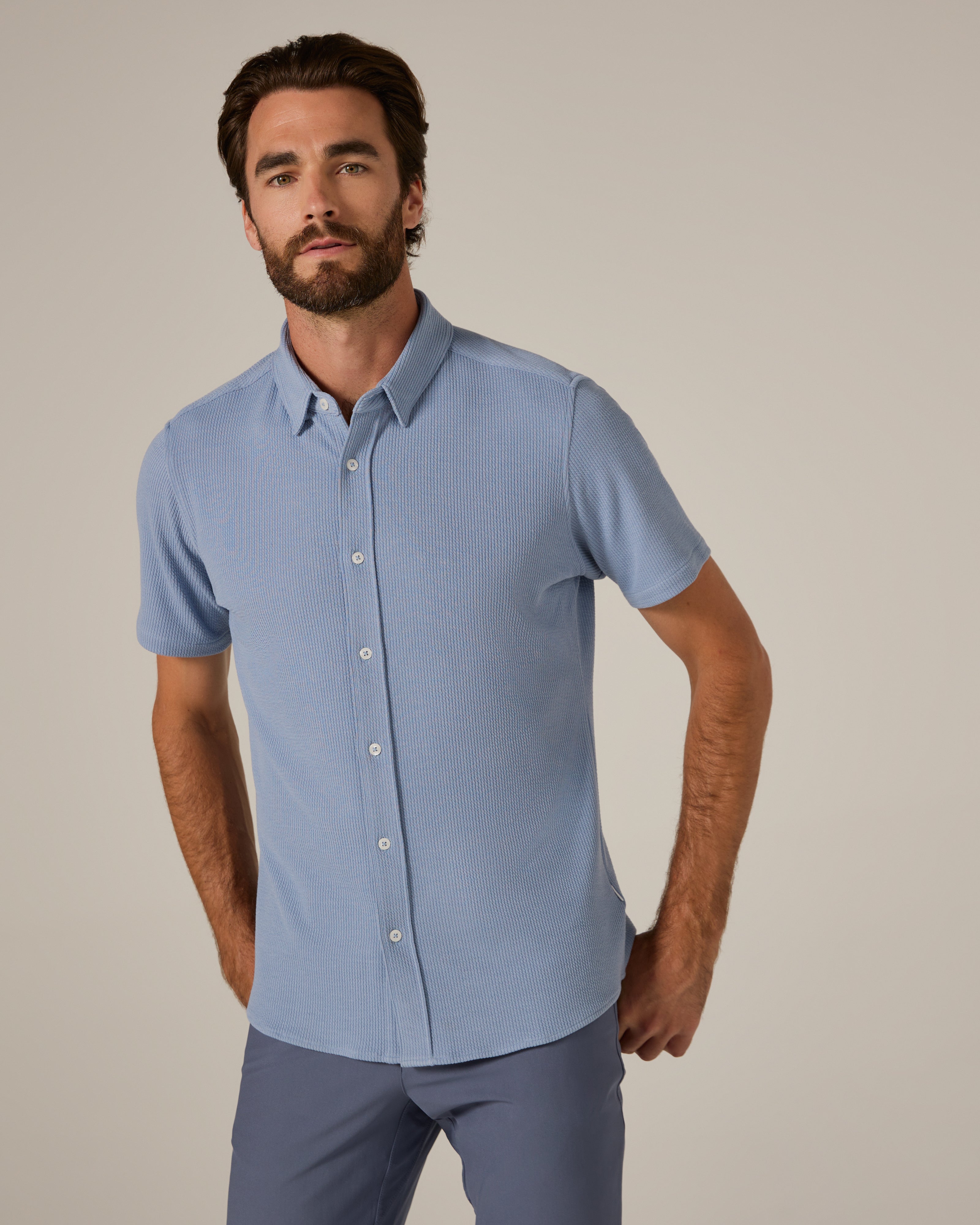 Levine Short Sleeve Shirt Thundercloud