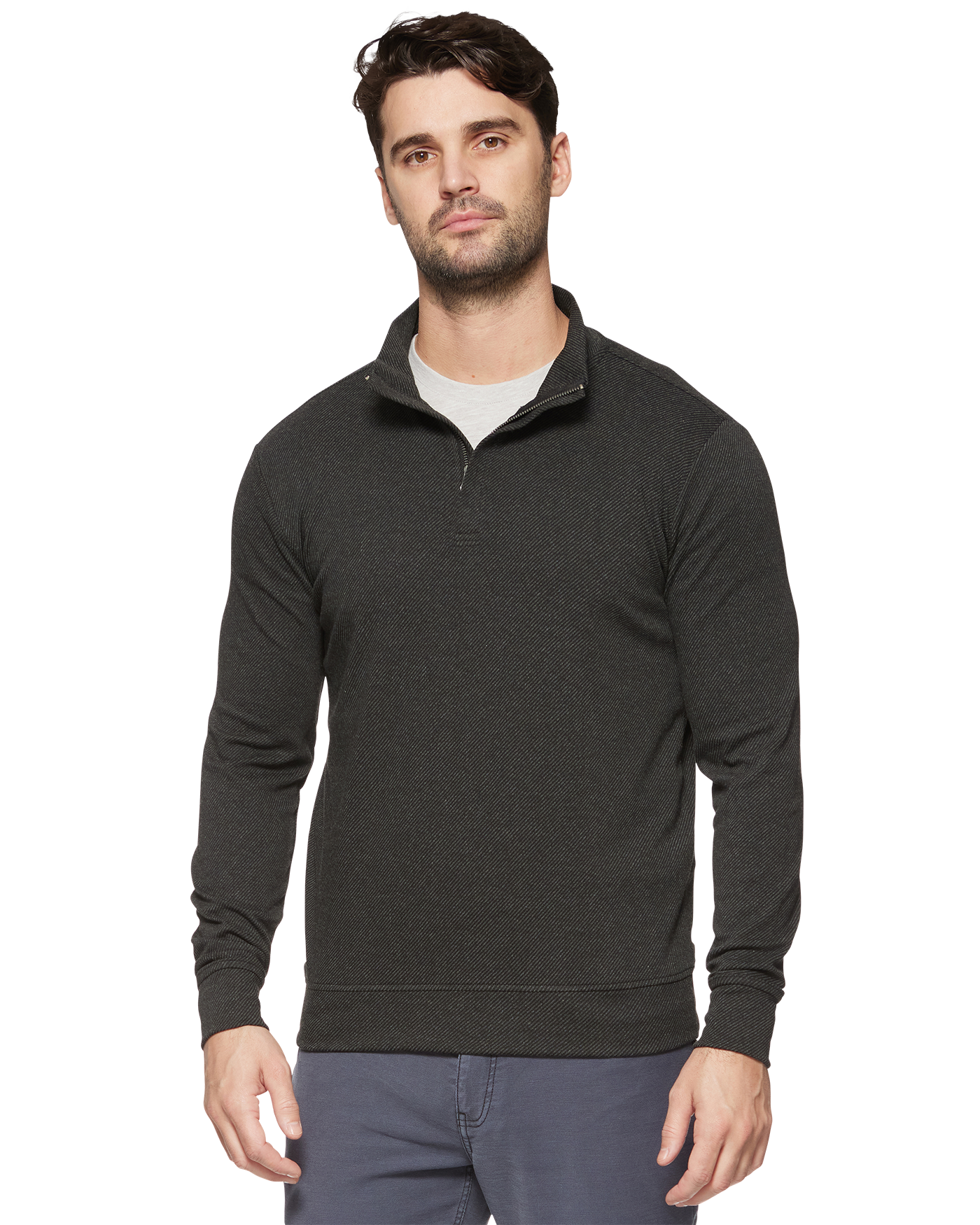 Hero Twill 1/4 Zip Charcoal