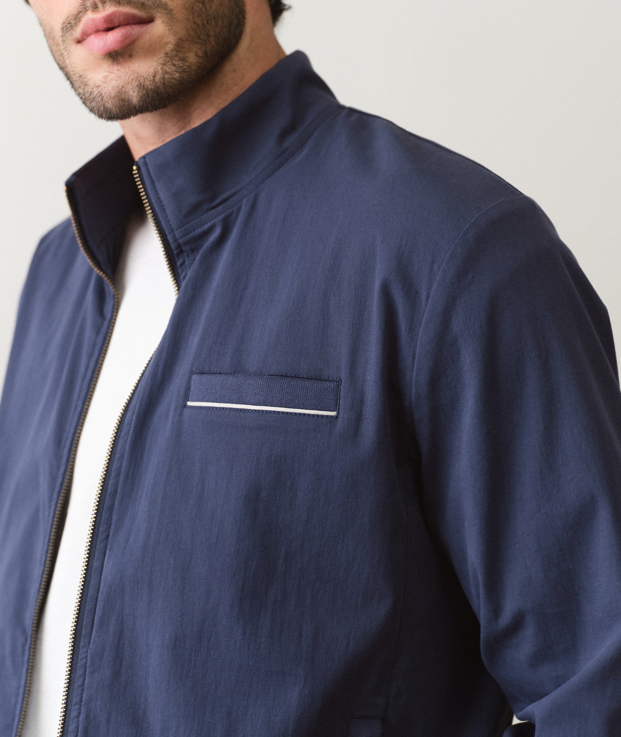Breeze Stretch Bomber Jacket Mood Indigo