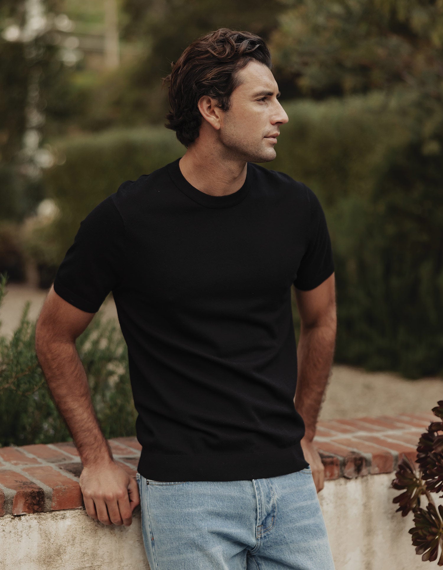 Taylor Sweater Tee Black