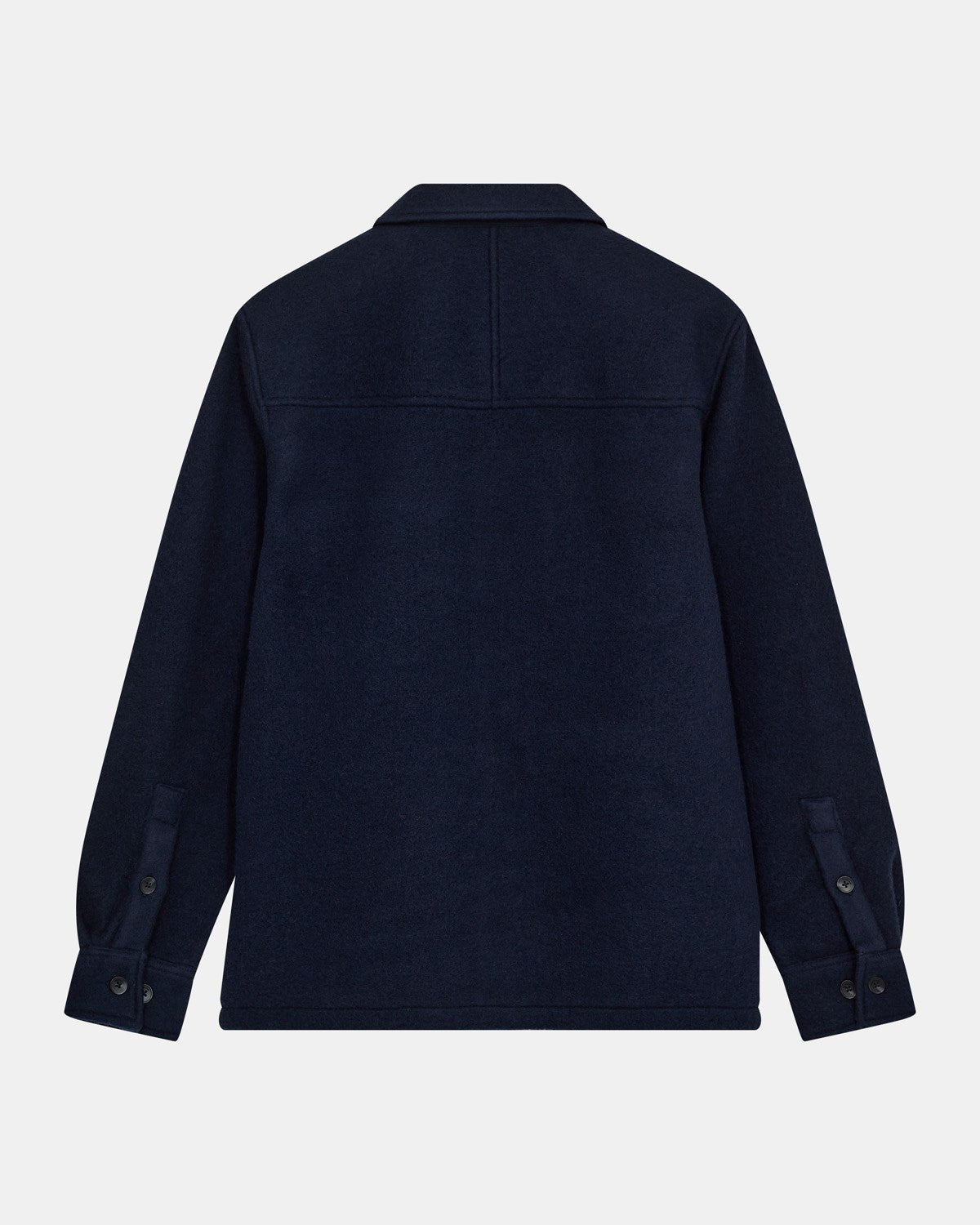 Akoscar Boiled Wool Overshirt Sky Captain