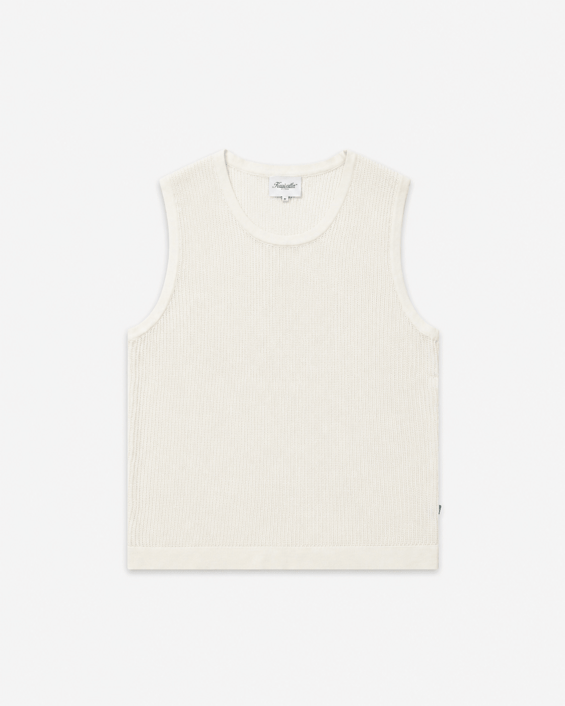Knit Sweater Tank White