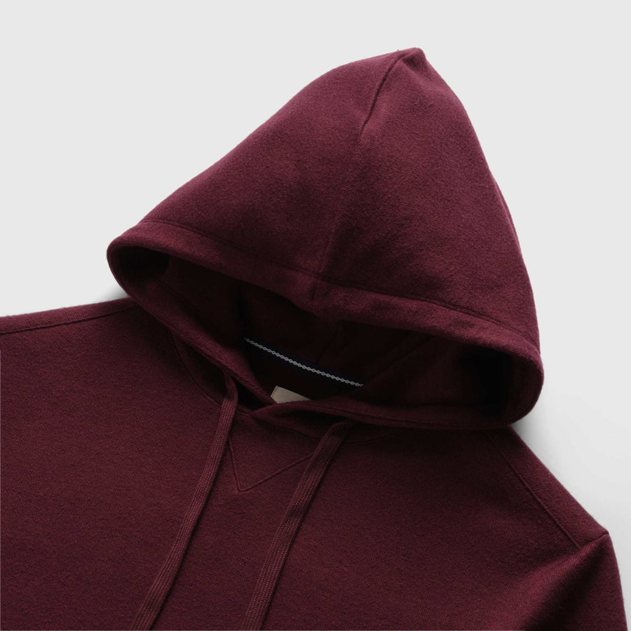 Justin Cashmist Fleece Popover Hoodie Cabernet Heather