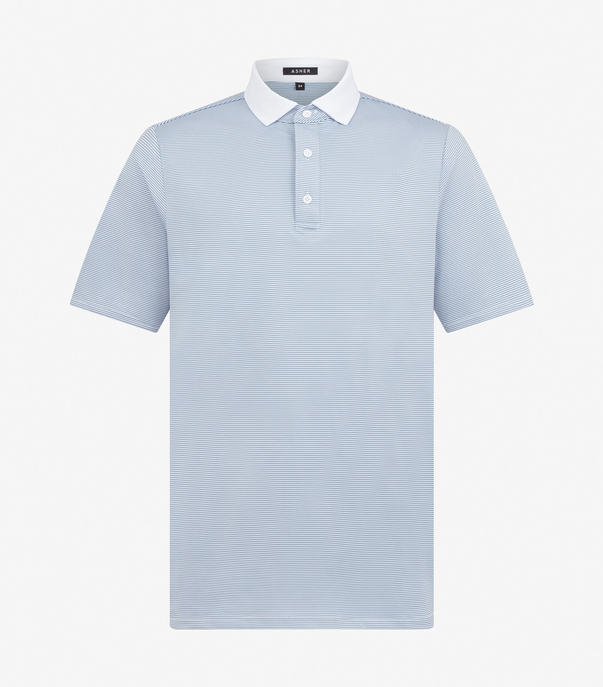 Jib Stripe Polo Flint Steel