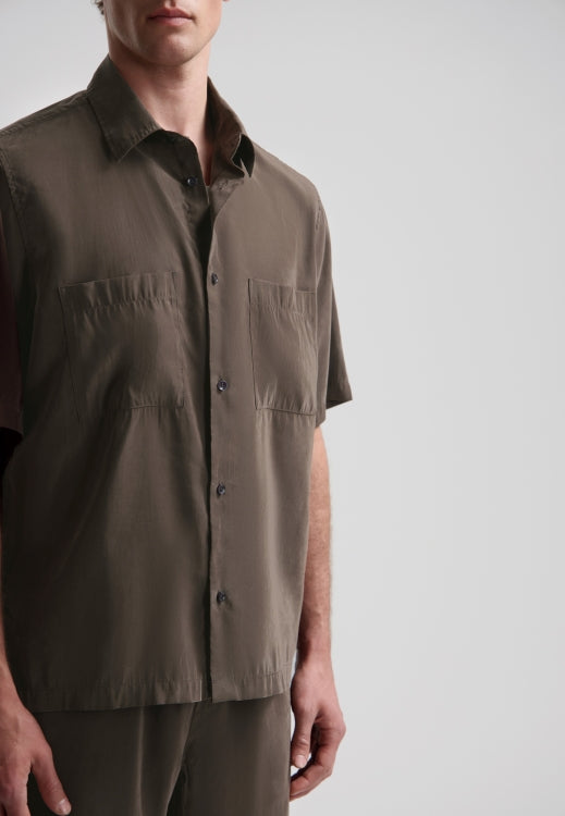 Samuel Summer Shirt Dark Brown