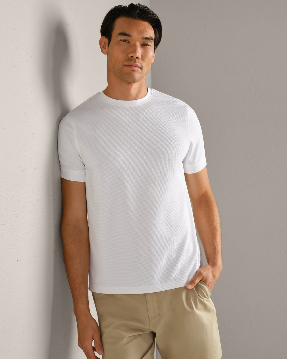 Waffle Tech Tee White