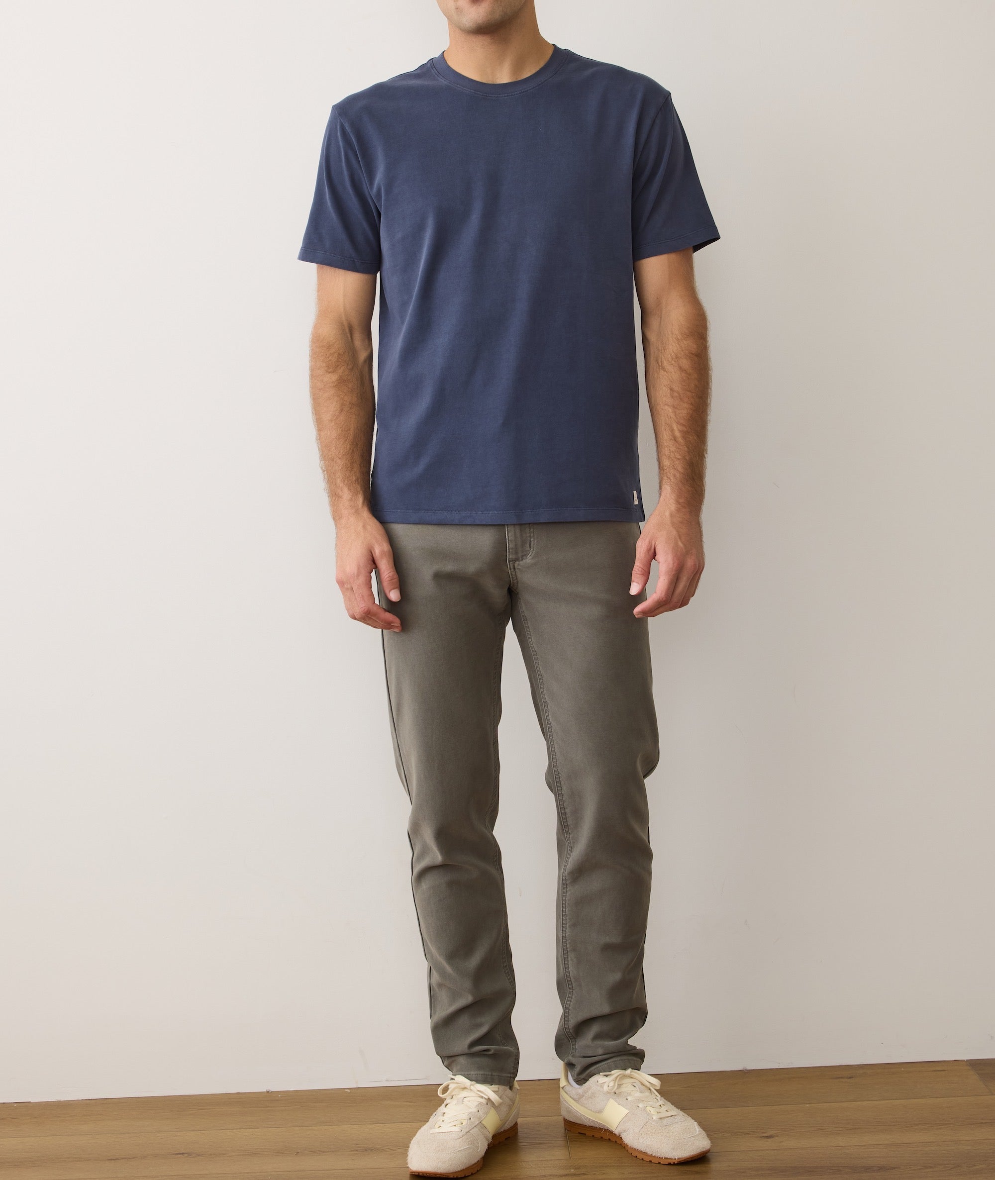 Relaxed Cloud 9 Sueded Jersey Tee Mood Indigo