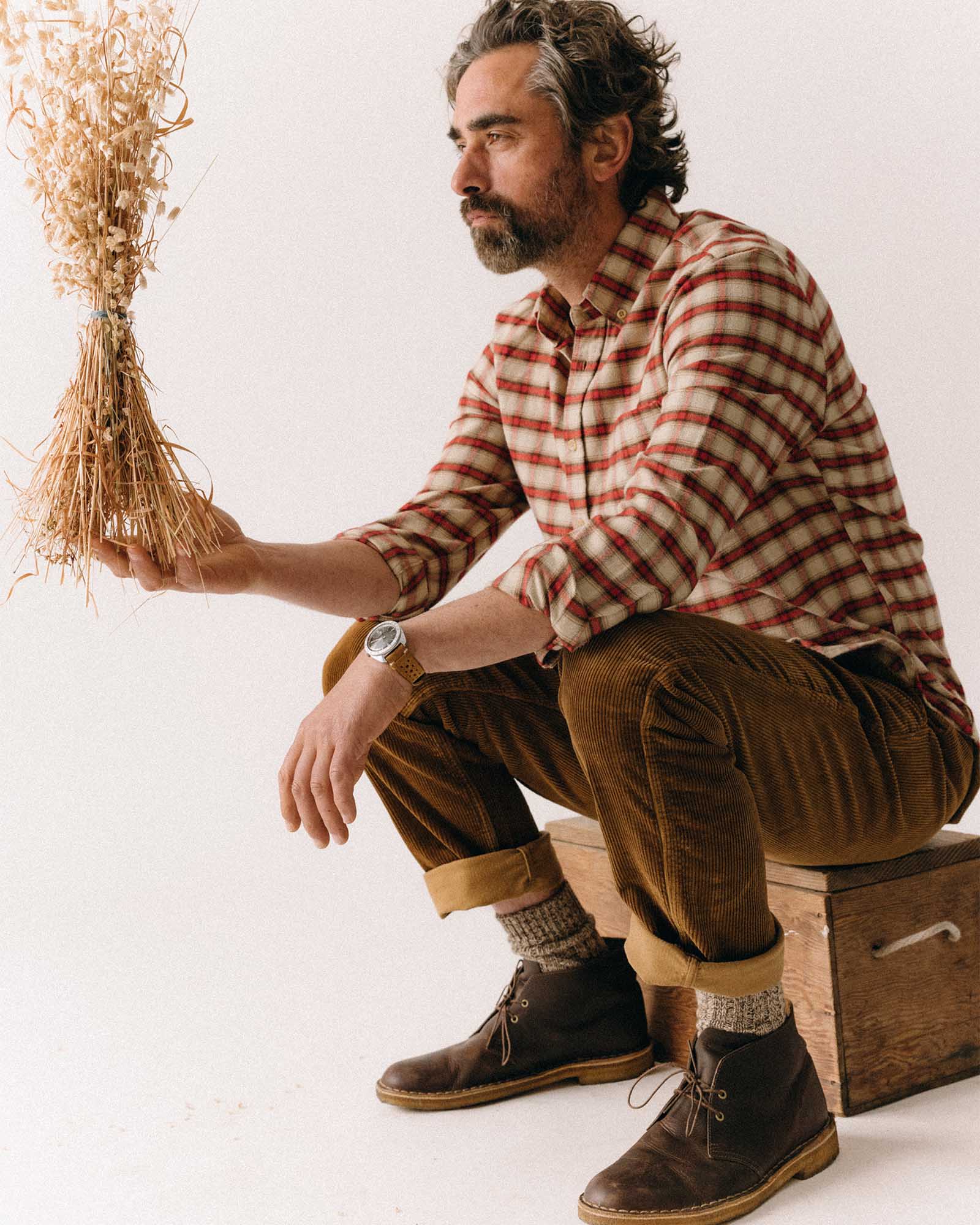 The Carnegie Pant in Corduroy Bourbon