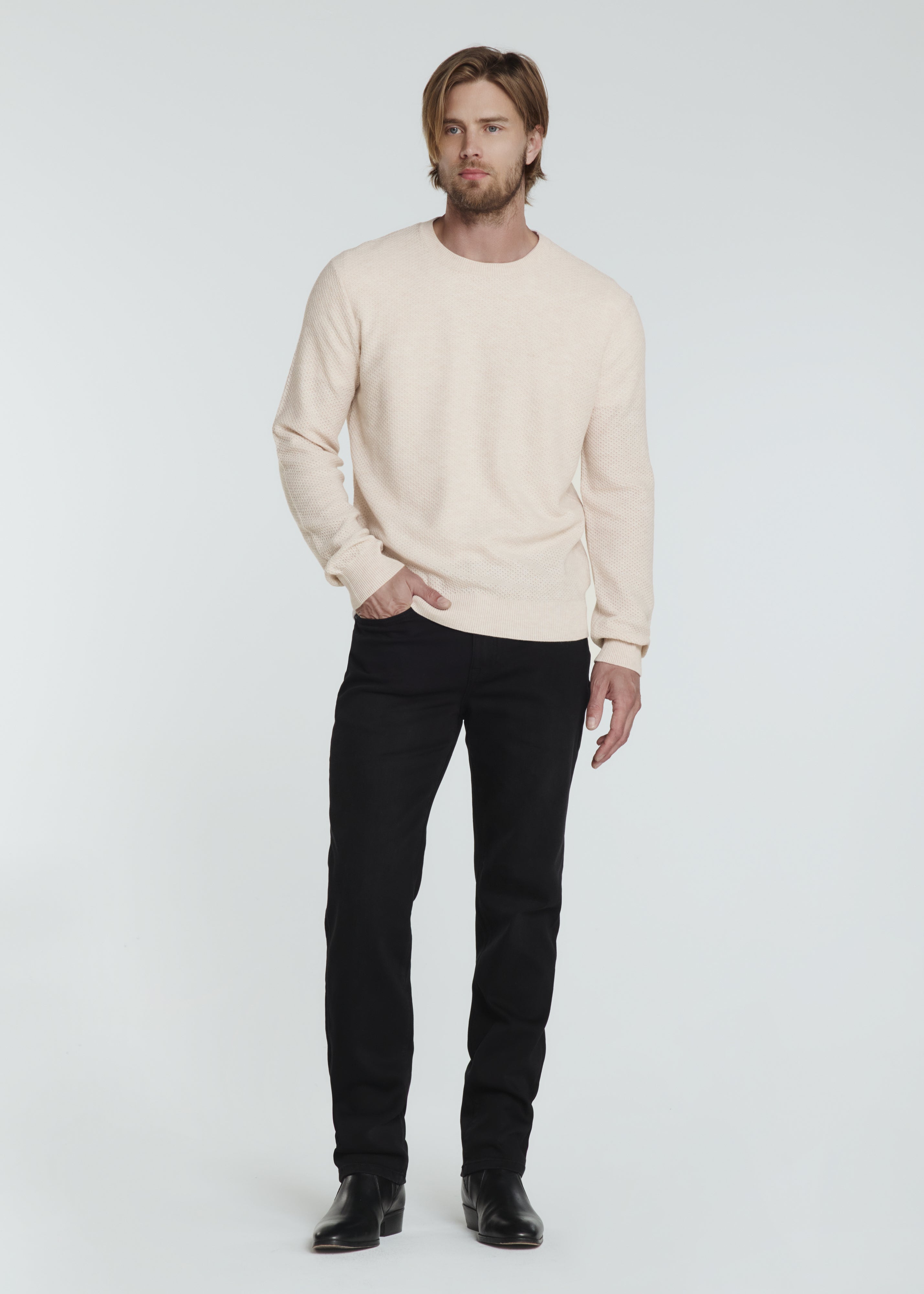 Brentwood Knit Crewneck Sweater Barley