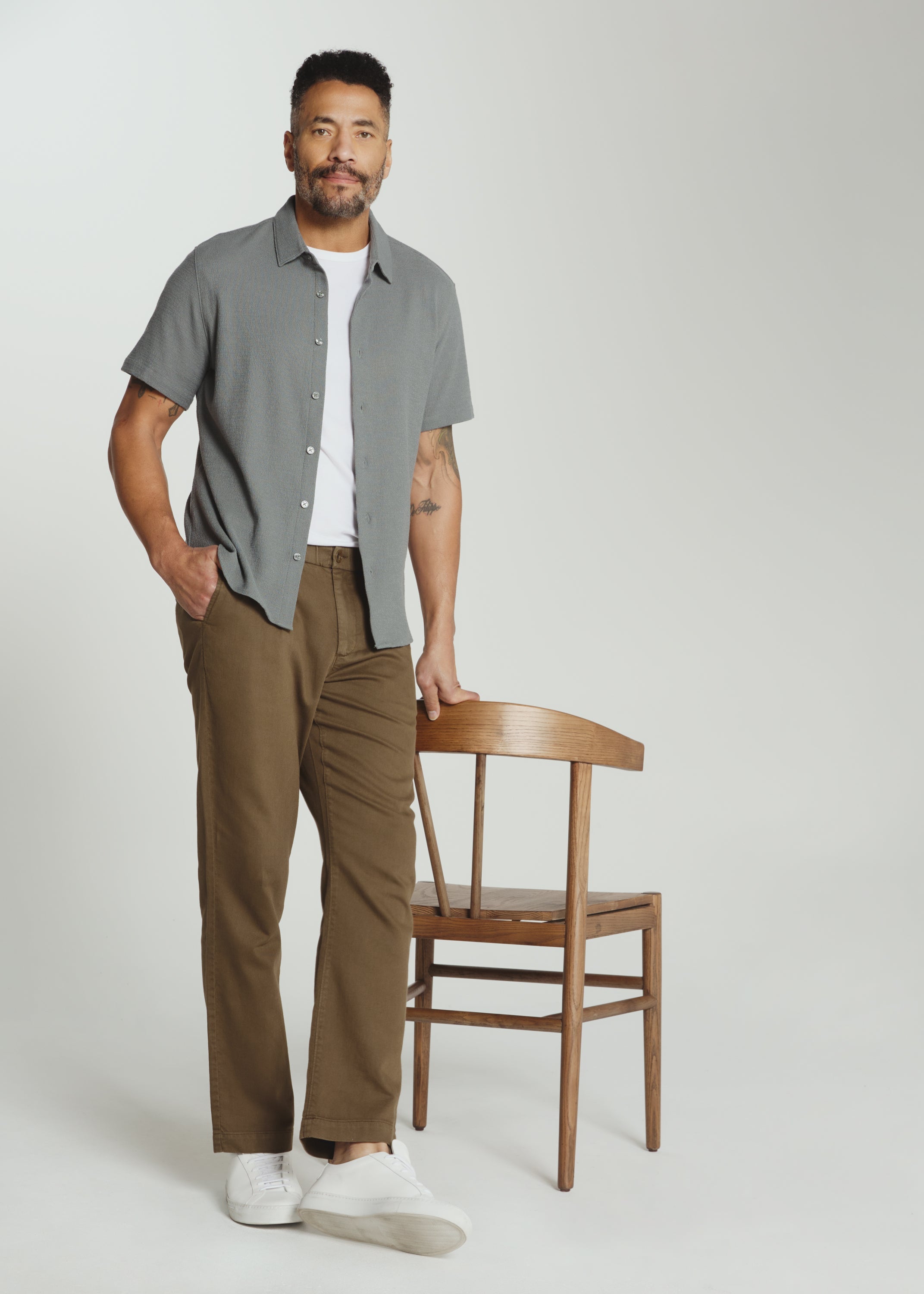 Laguna Linen Chino Pant Caribou