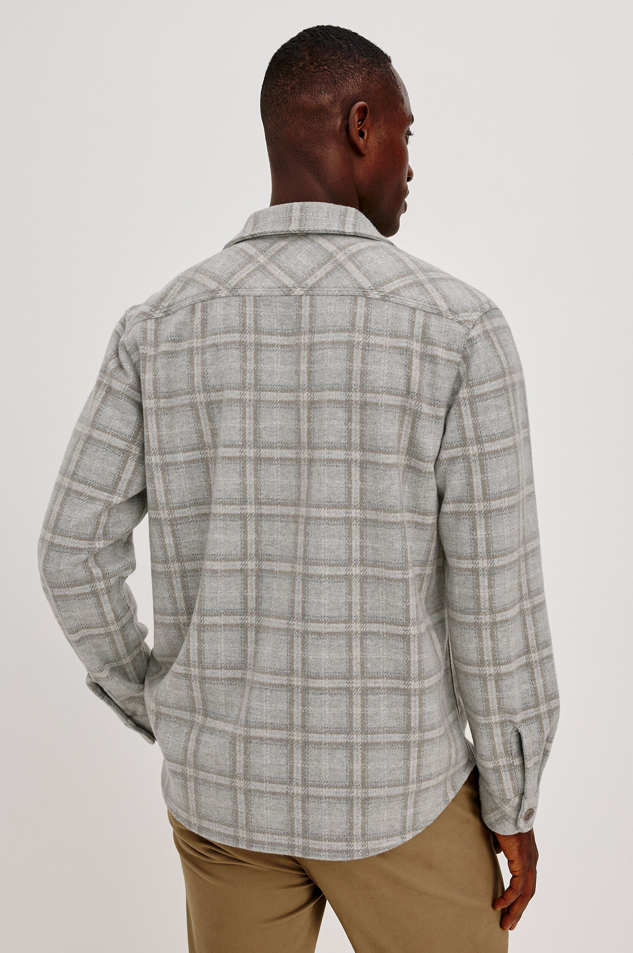 Alder Plaid Jacket Quarry Mist Heather