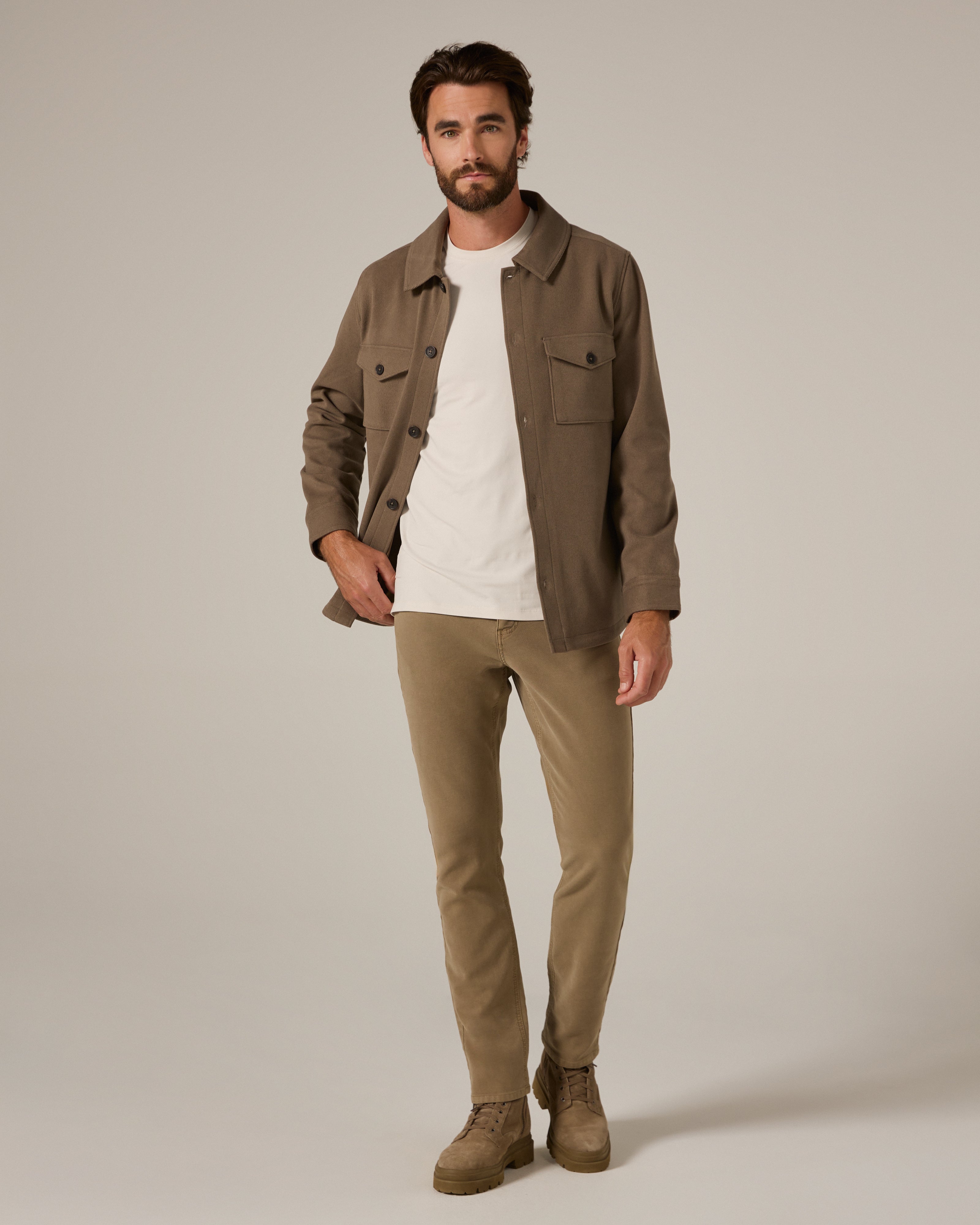 Craftsman Twill Shacket Khaki
