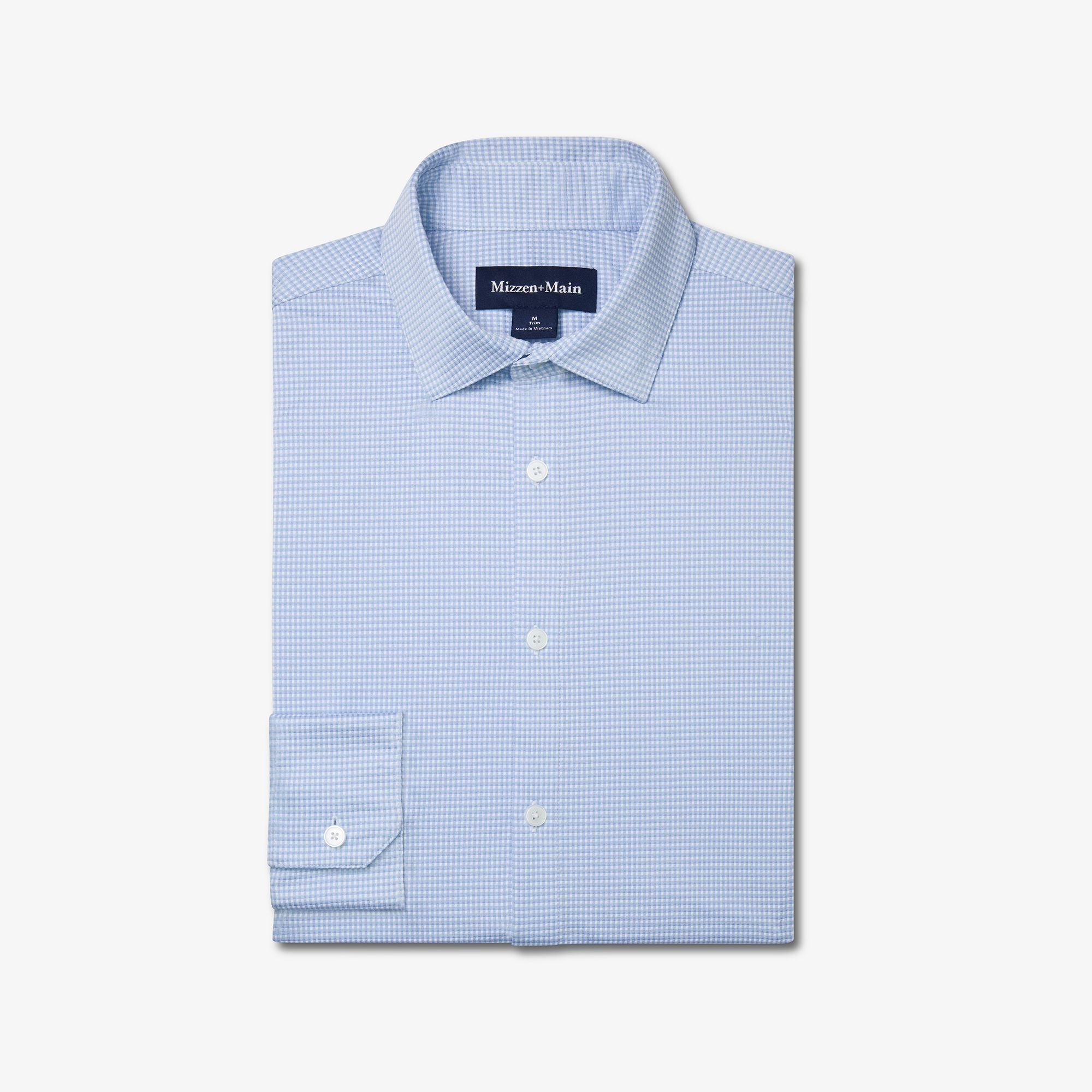 Halyard Dress Shirt Cloud Blue Peter Gingham