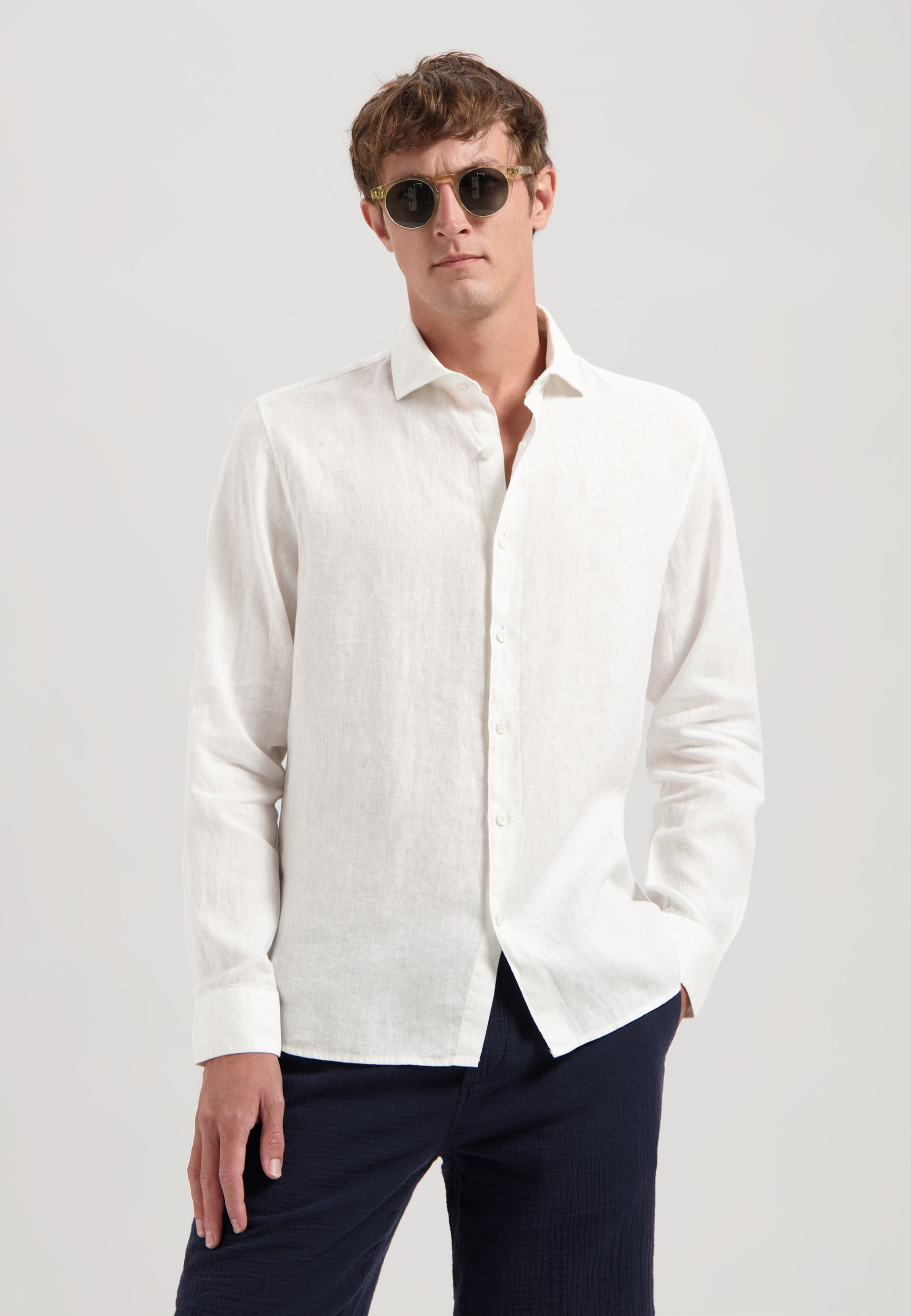 Jagger Linen Shirt White